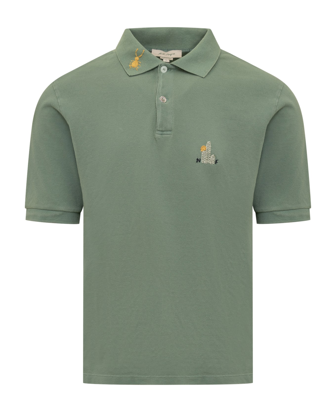 Nick Fouquet Polo With Logo - LIGHT PASTEL GREEN