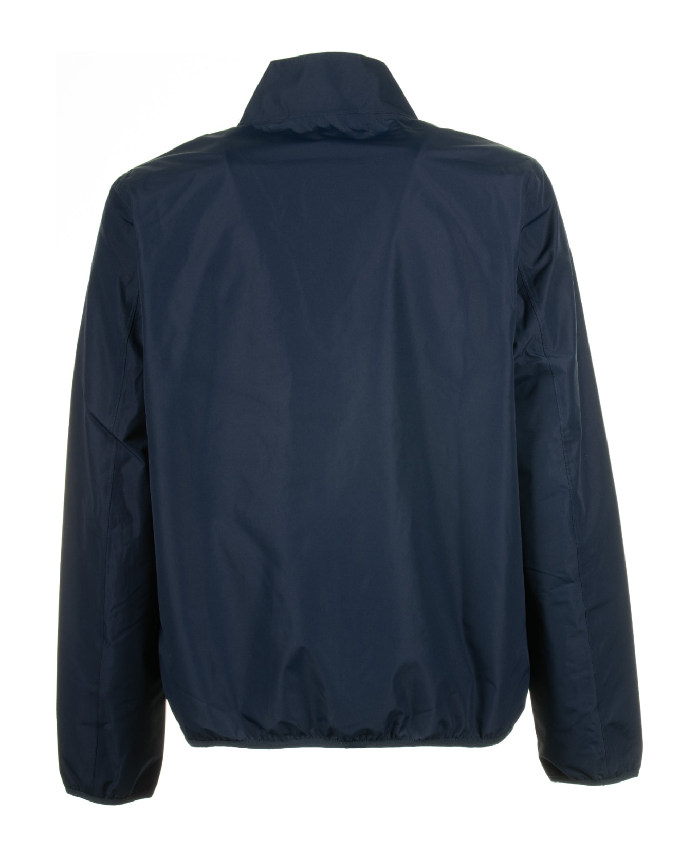 Barbour Navy Blue Jacket With Zip - NAVY