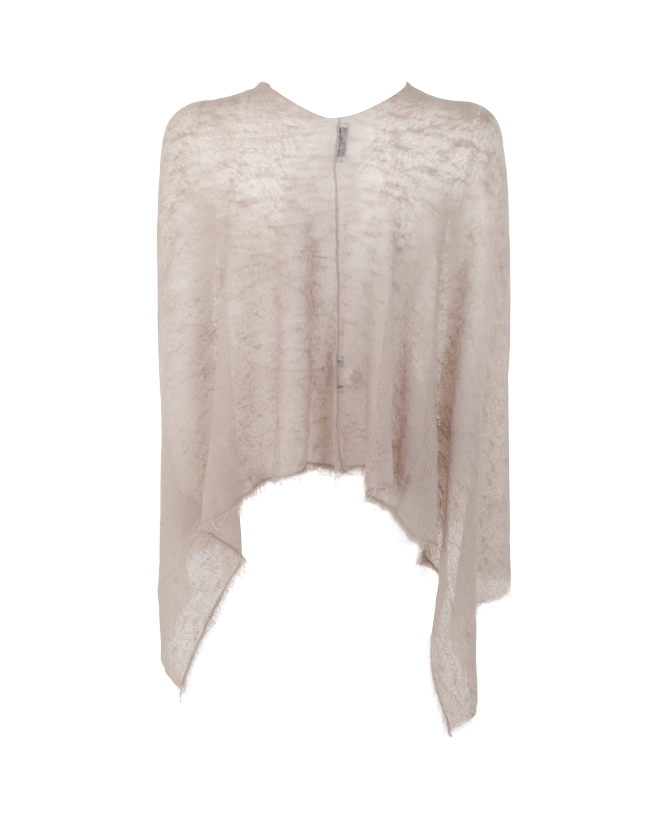 Mirror in the Sky Semi Felted Poncho - Oyster