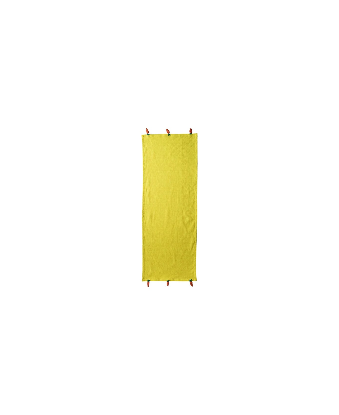 Le Botteghe su Gologone Runner Crochet 130x50 Cm - Light Yellow クロス＆ナプキン