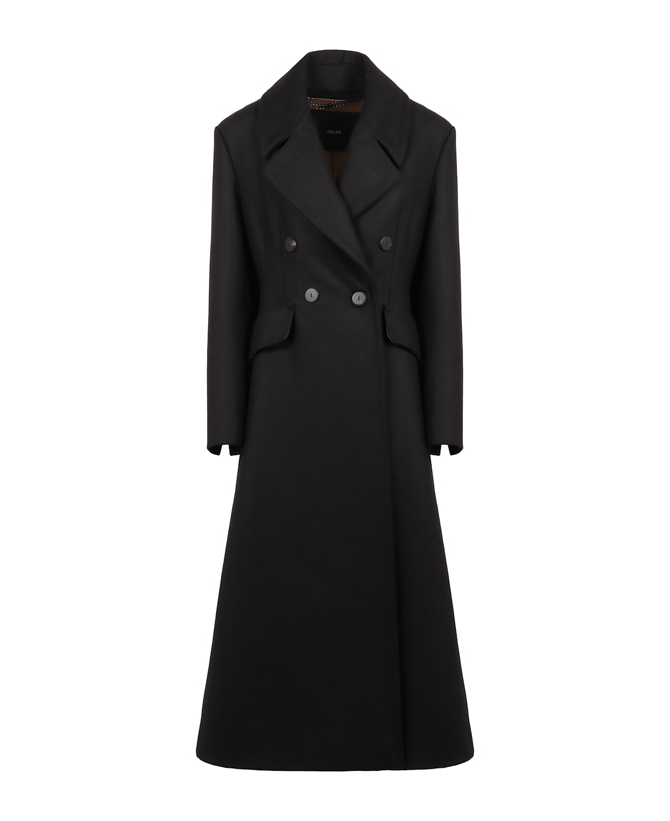 Max Mara Bouquet Wool And Cashmere Coat - black