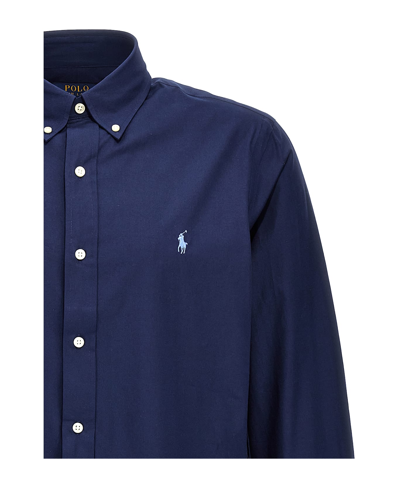 Ralph Lauren Logo Embroidery Shirt - newport navy