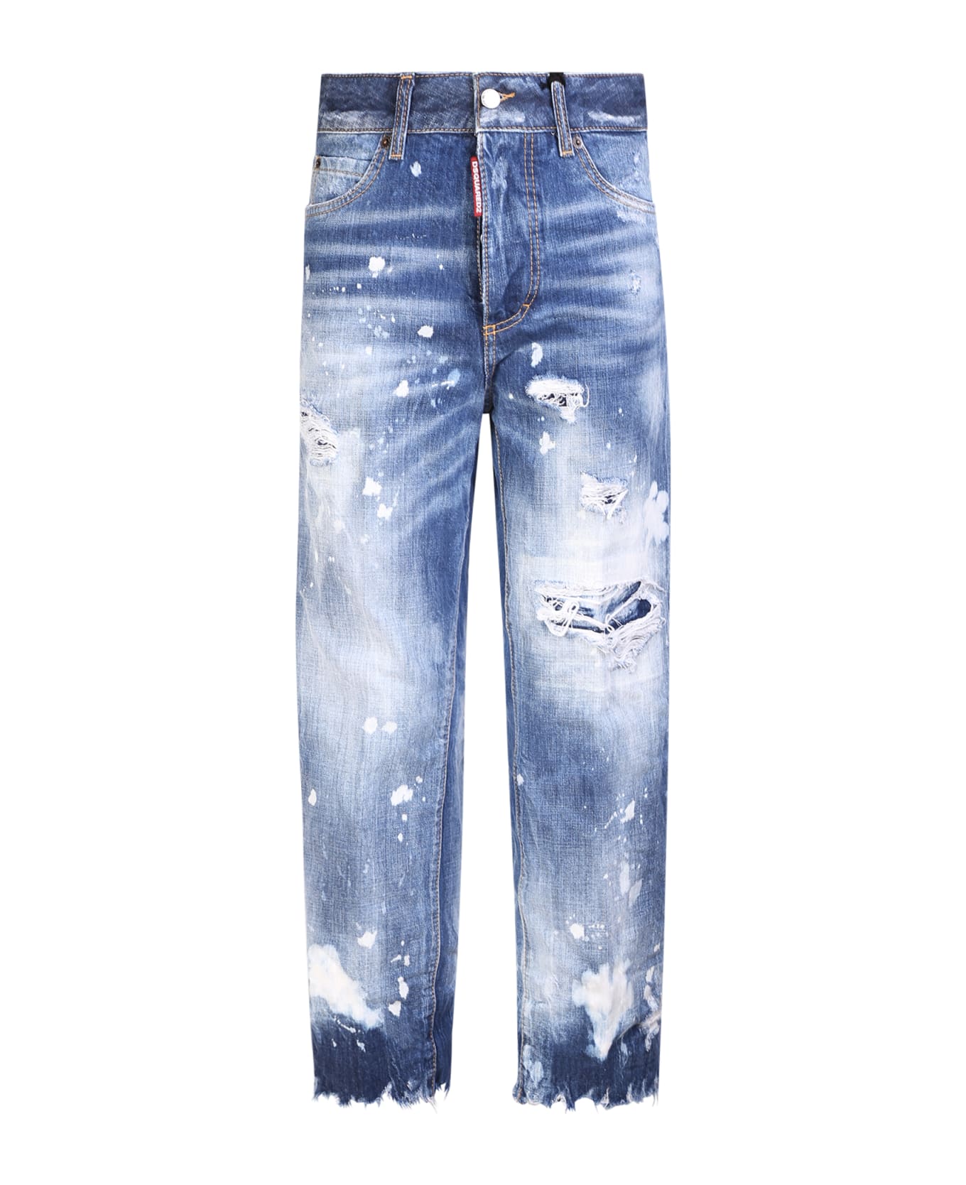 Dsquared2 Light Sandy Slash Wash Jeans - Blue