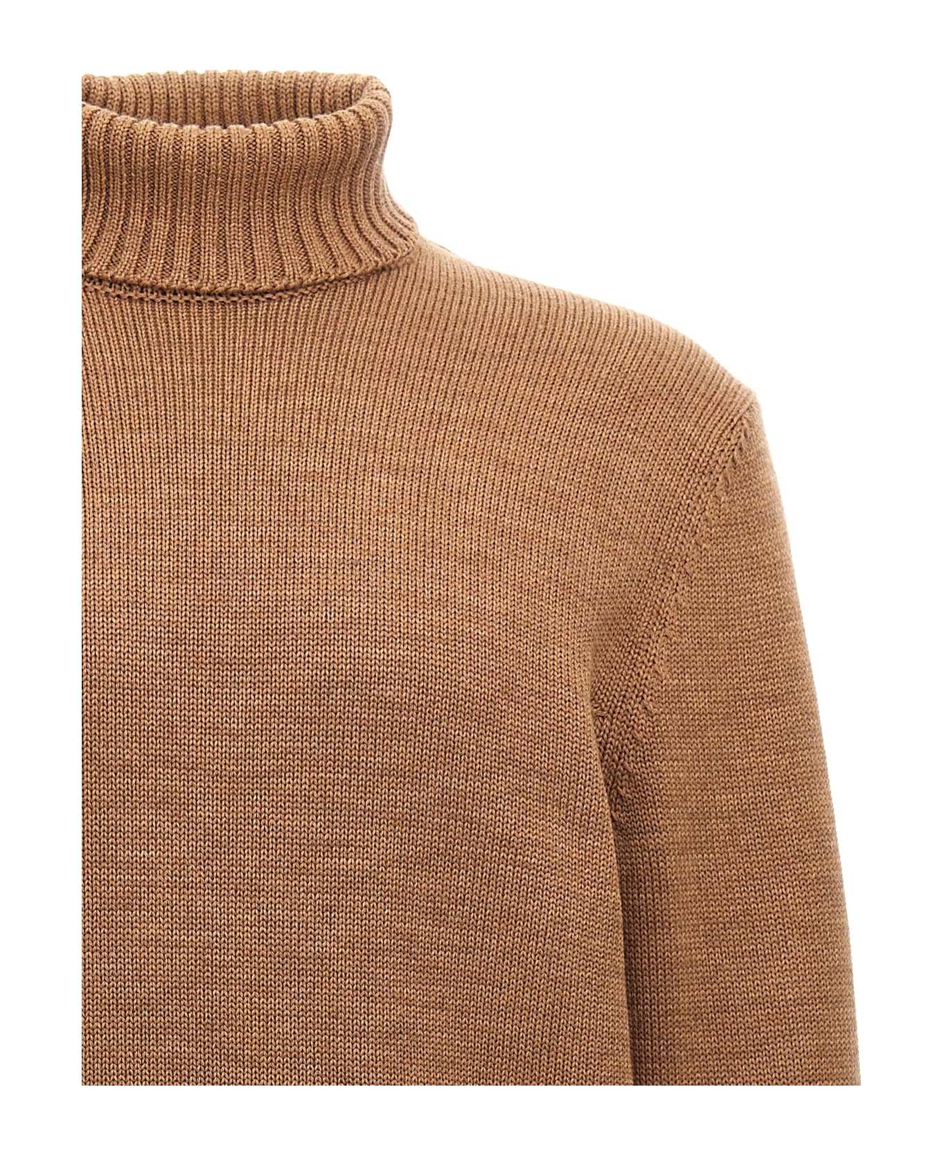 Zanone Turtle-neck Sweater - Brown