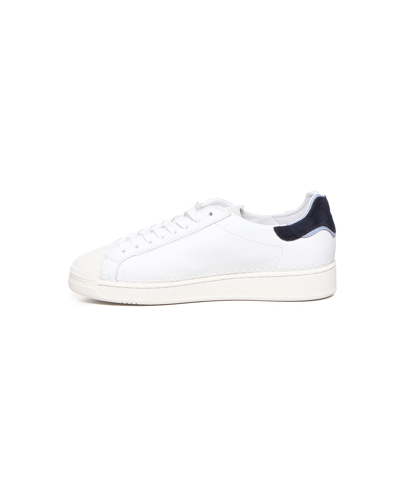 D.A.T.E. Calfskin Sneakers - White-blue