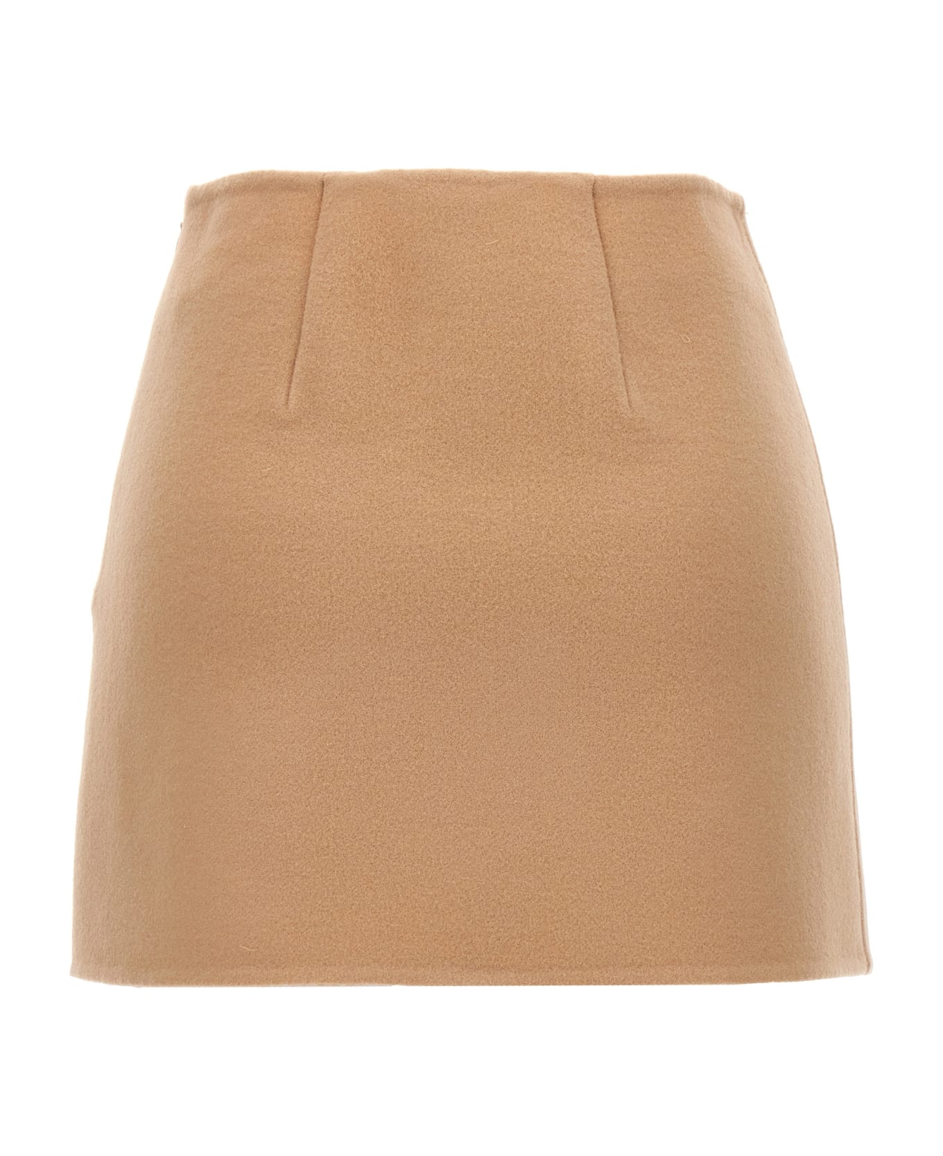 Ermanno Scervino Mini Wool Skirt - Beige