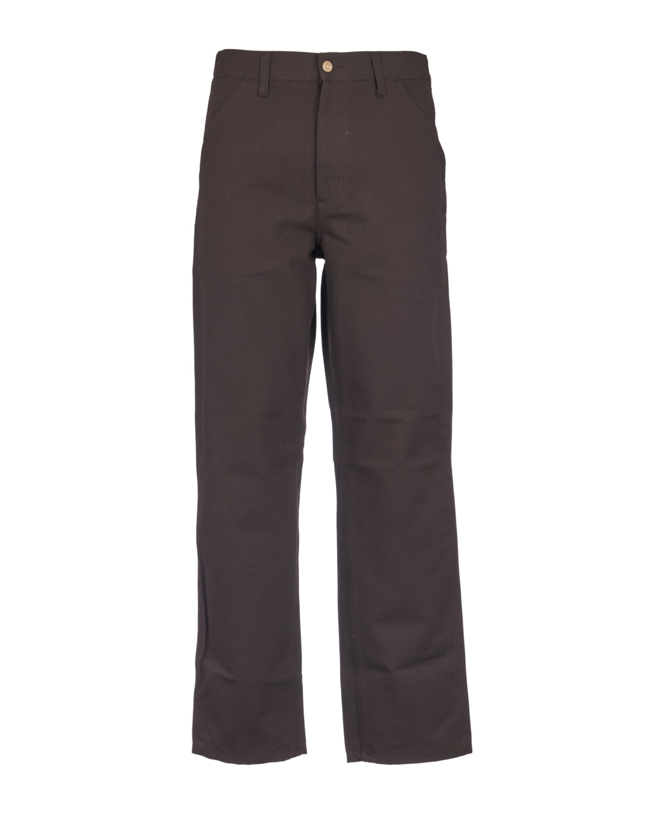 Carhartt Button Fitted Trousers - Tobacco