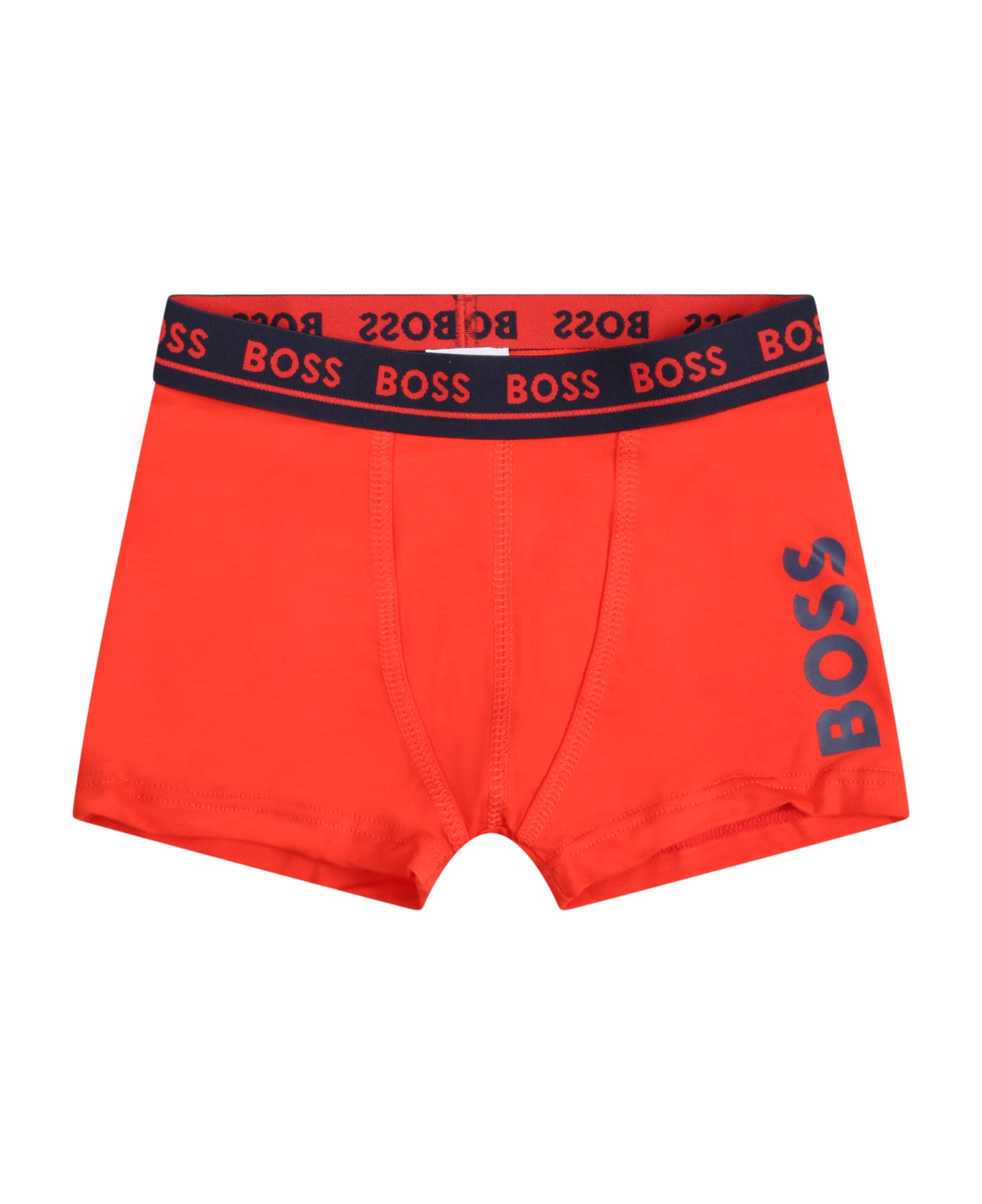 Hugo Boss Multicolor Set For Boy With Logo - Red
