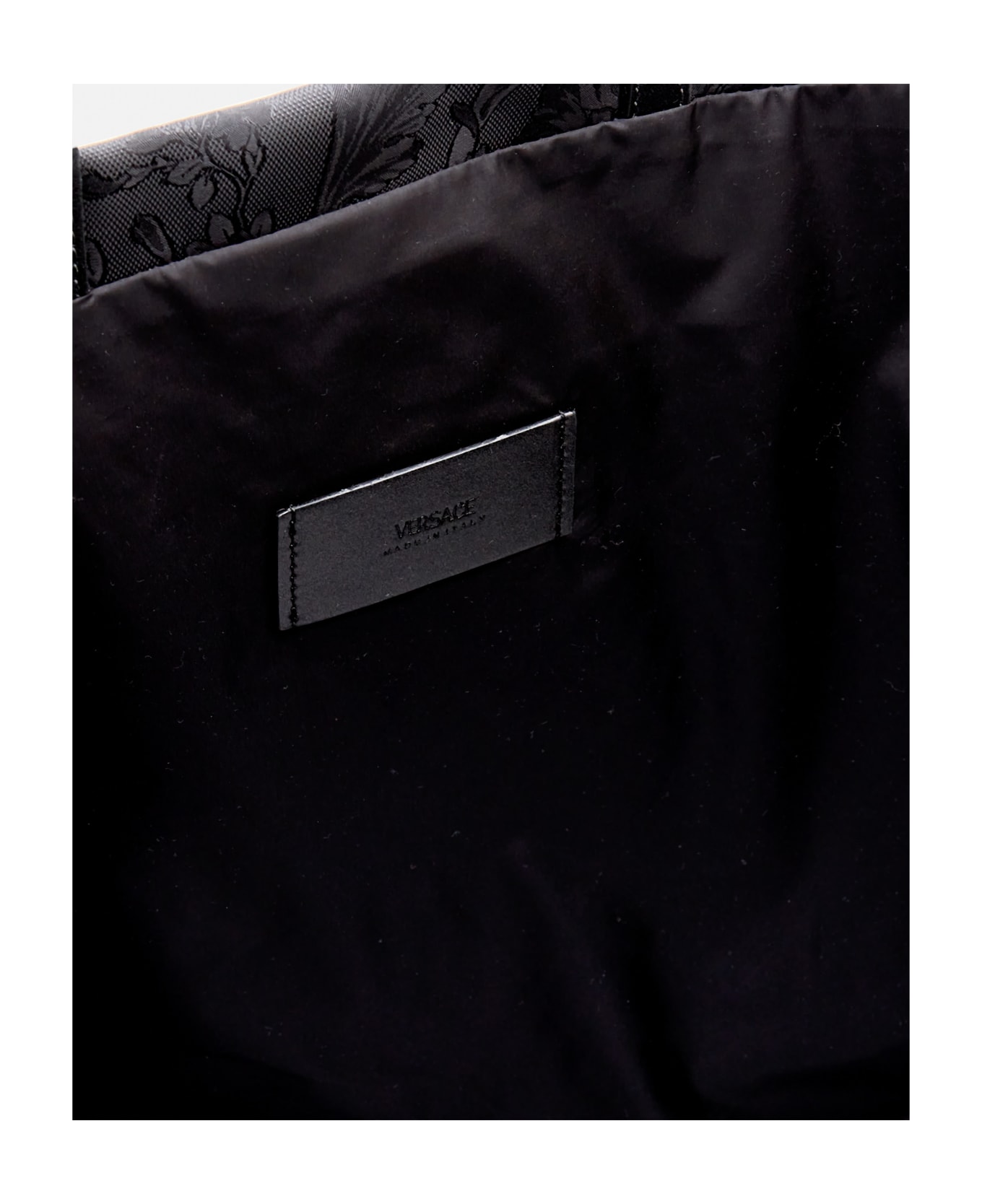 Versace Nylon Shoulder Bag - Black