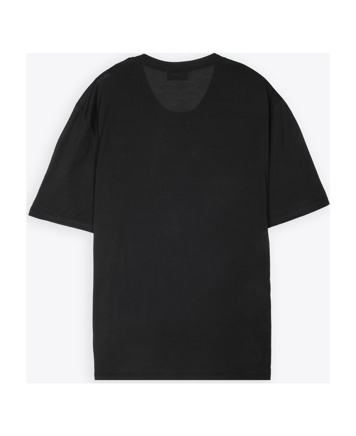 Laneus Crewneck Man Black ultra-light cotton t-shirt - Nero