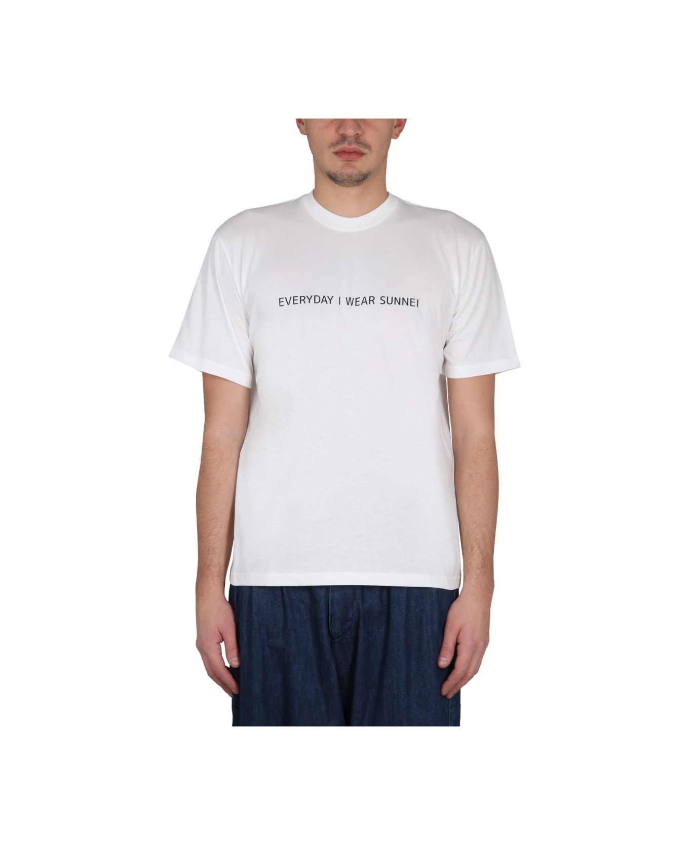 Sunnei Crewneck T-shirt - WHITE