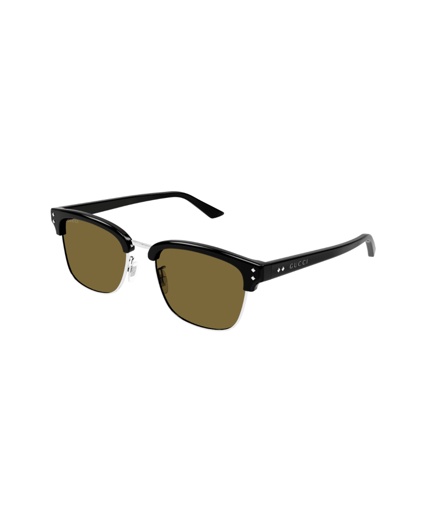 Gucci Eyewear Gucci Gg1897sk Linea Institutional Logo 003 Black Rown Sunglasses - Marrone
