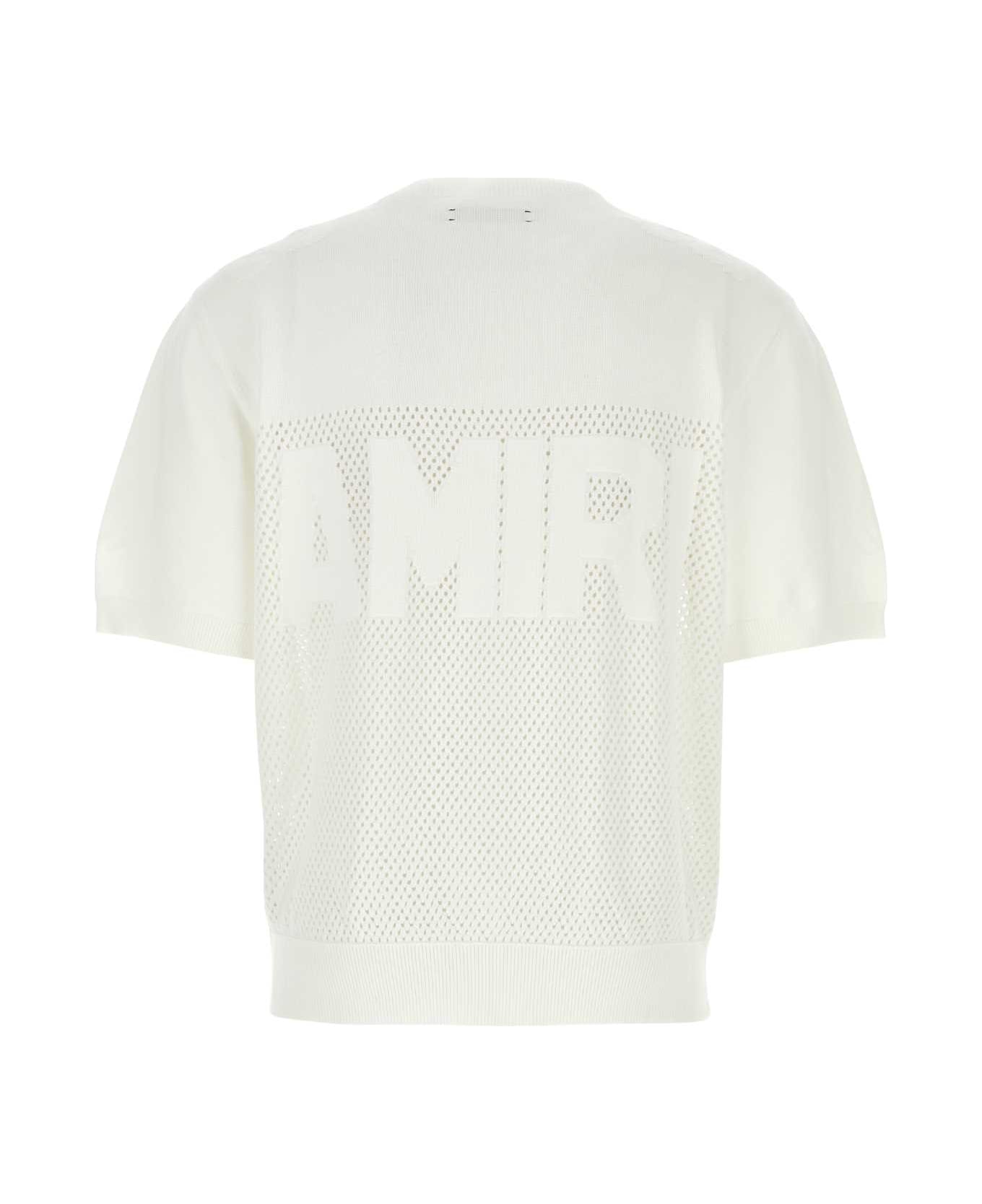 AMIRI White Cotton T-shirt - WHITE