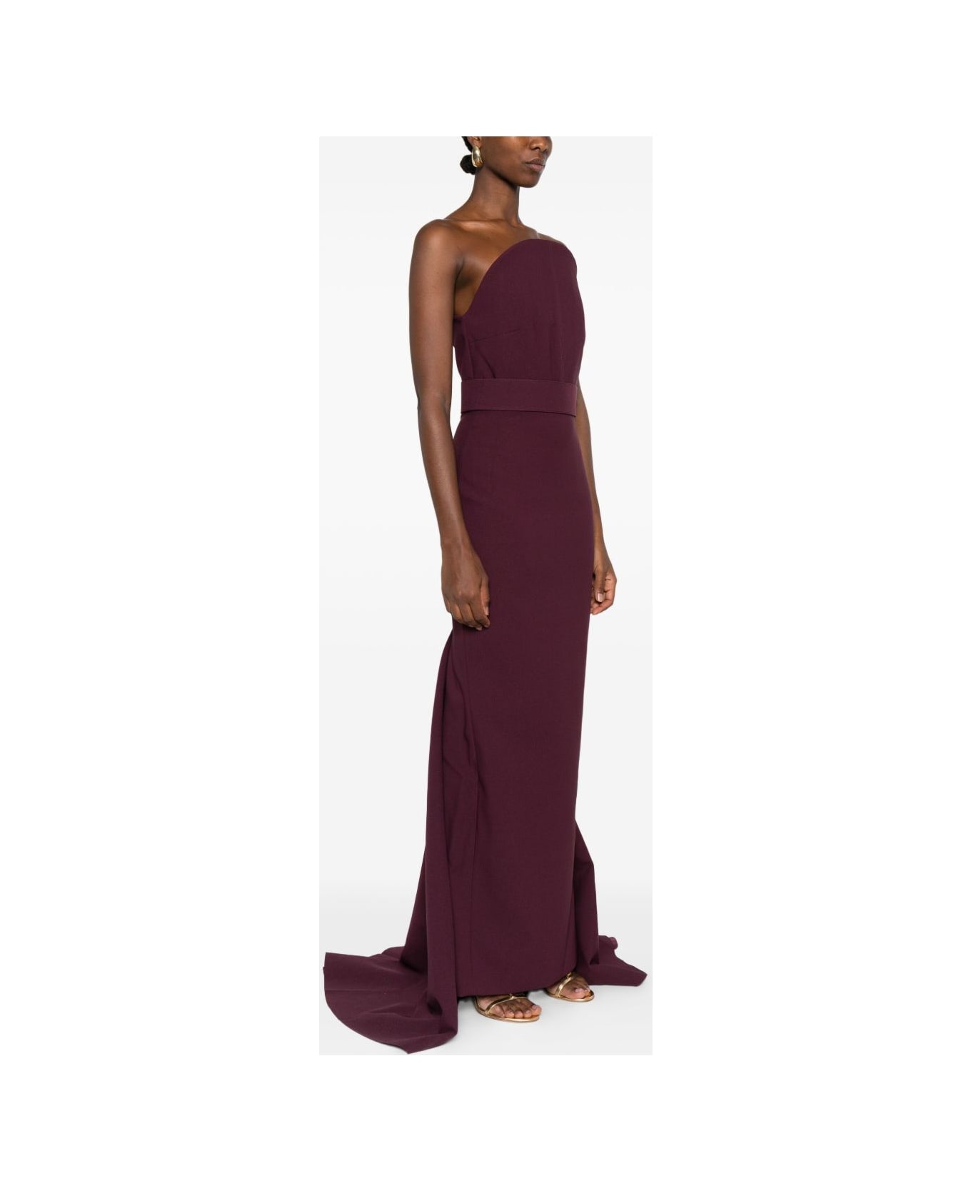 Solace London Citra Long Dress - Purple