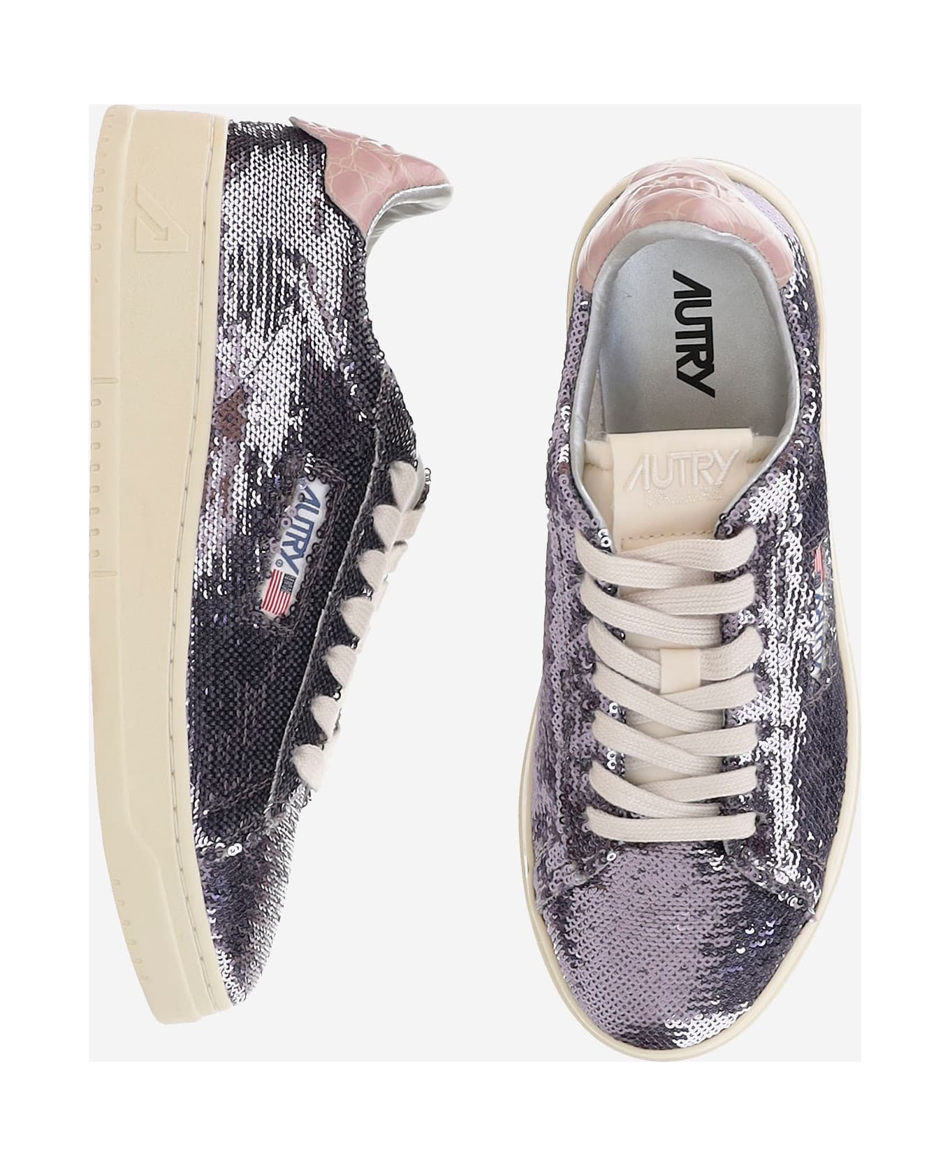 Autry Dallas Low Sparkling Sneakers - Purple