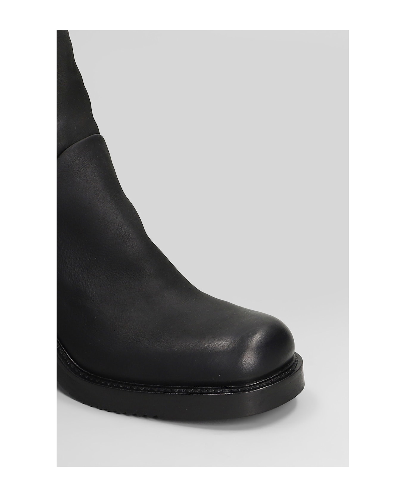 Elena Iachi High Heels Ankle Boots In Black Leather - black