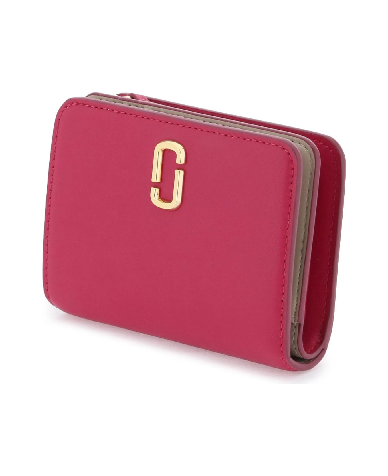 Marc Jacobs The J Marc Mini Compact Wallet - Lipstick pink