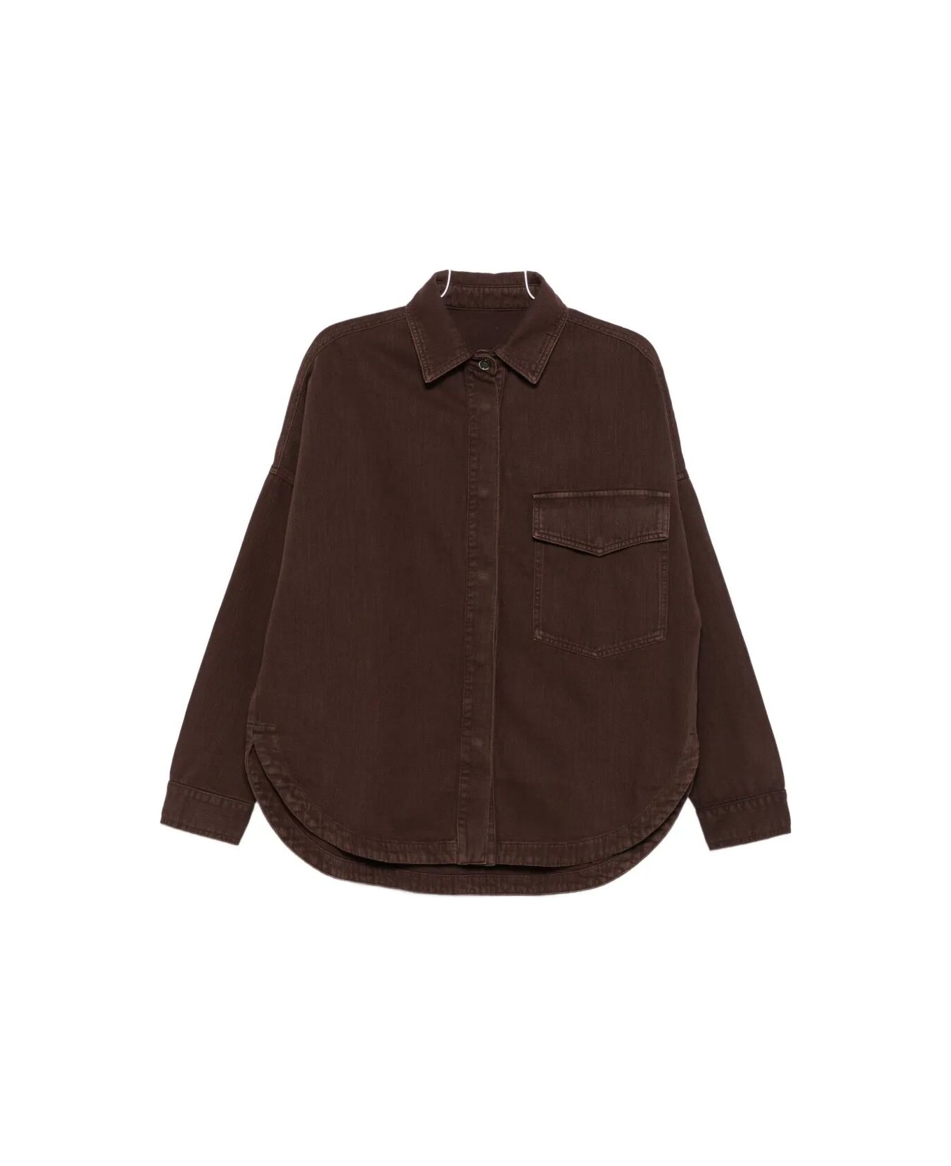 Nine in the Morning Rosa Overshirt W/pocket - Mauve Old