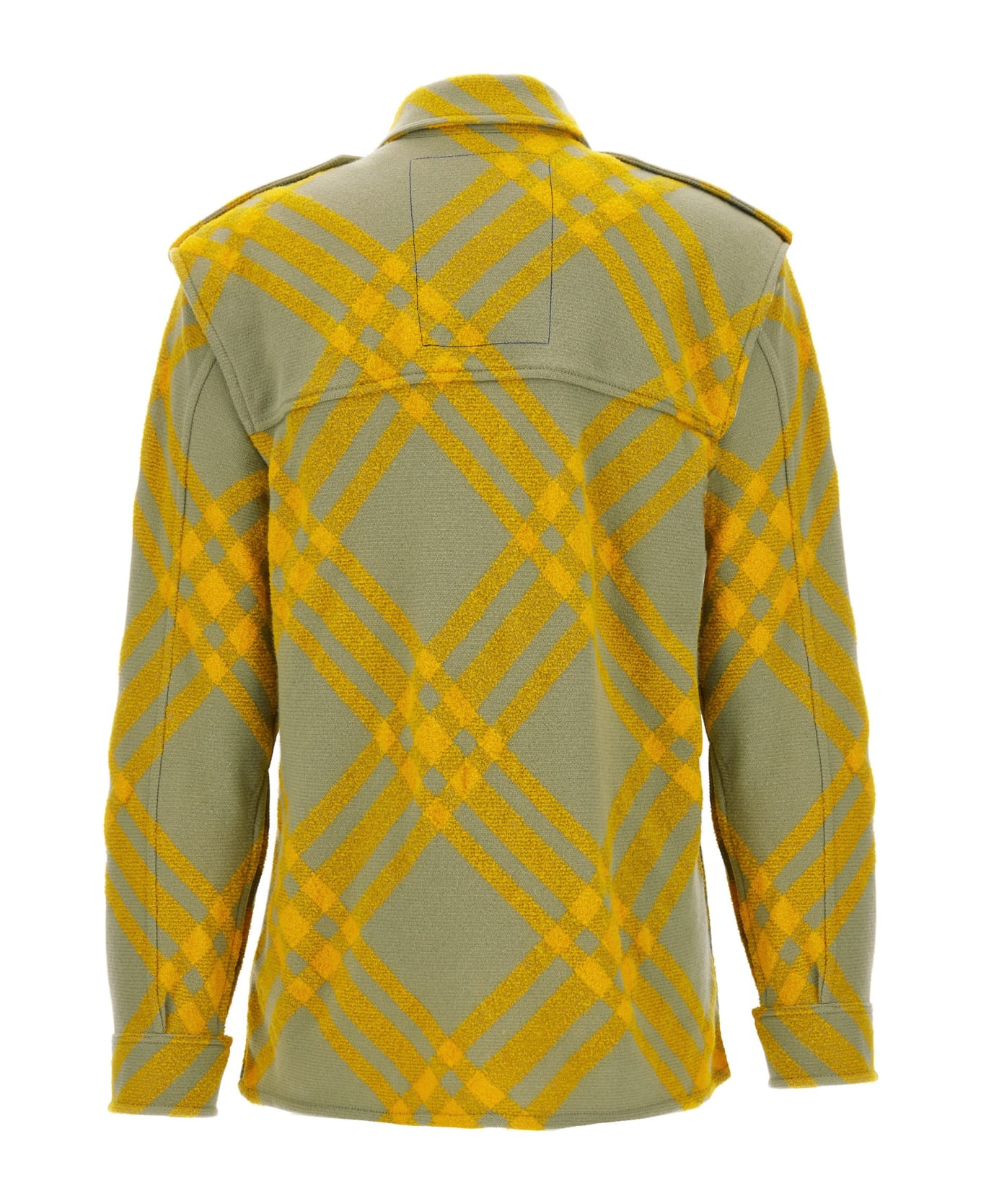 Burberry Wool Checked Jacket - Yellow