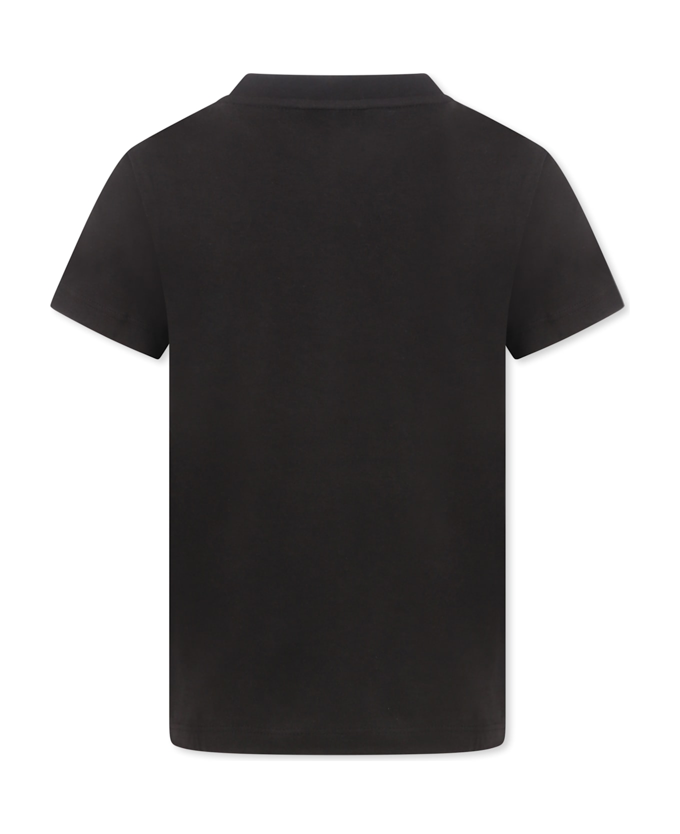 Lacoste Black T-shirt For Boy With Crocodile - Black