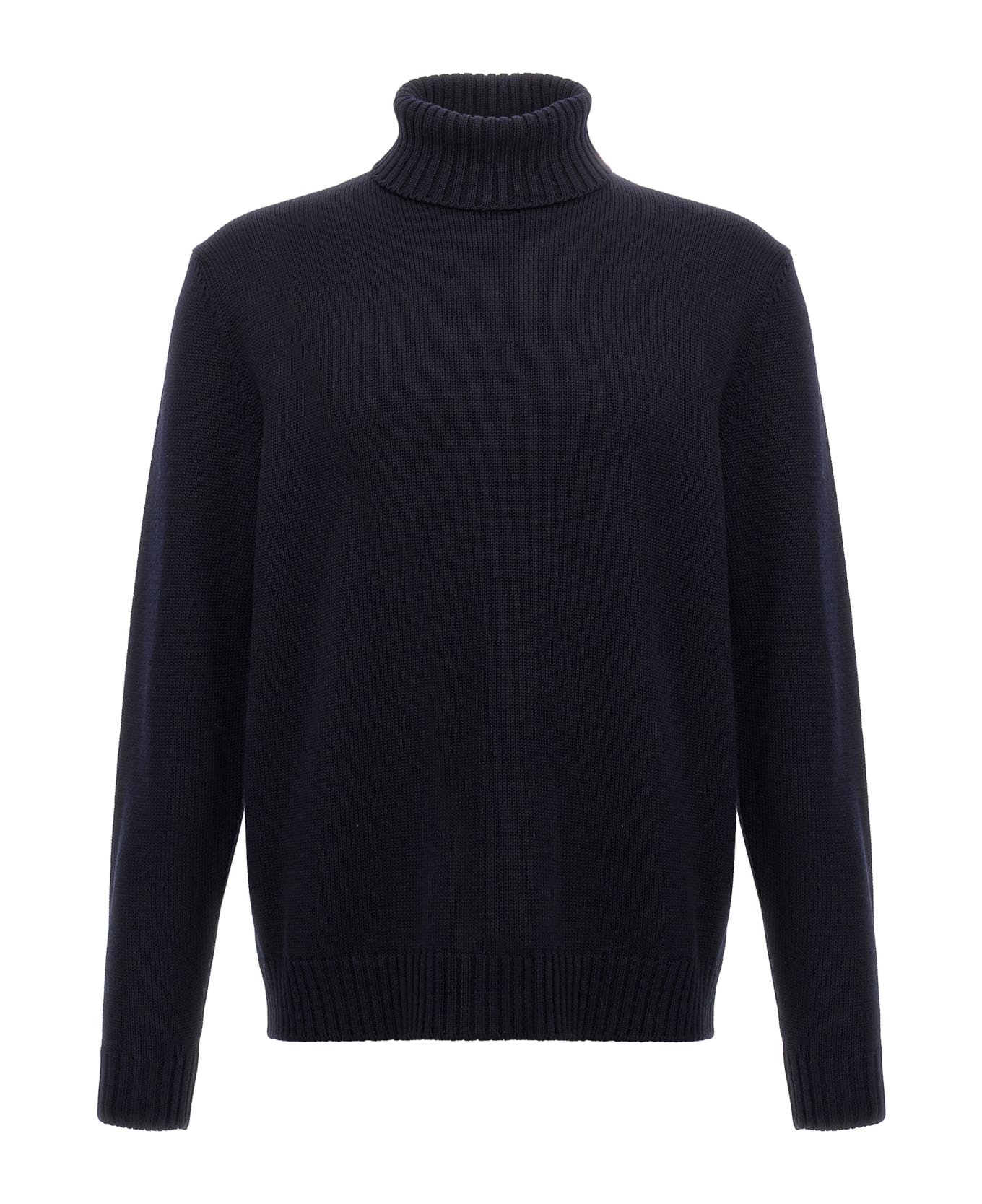 Zanone Turtle-neck Sweater - BLUE