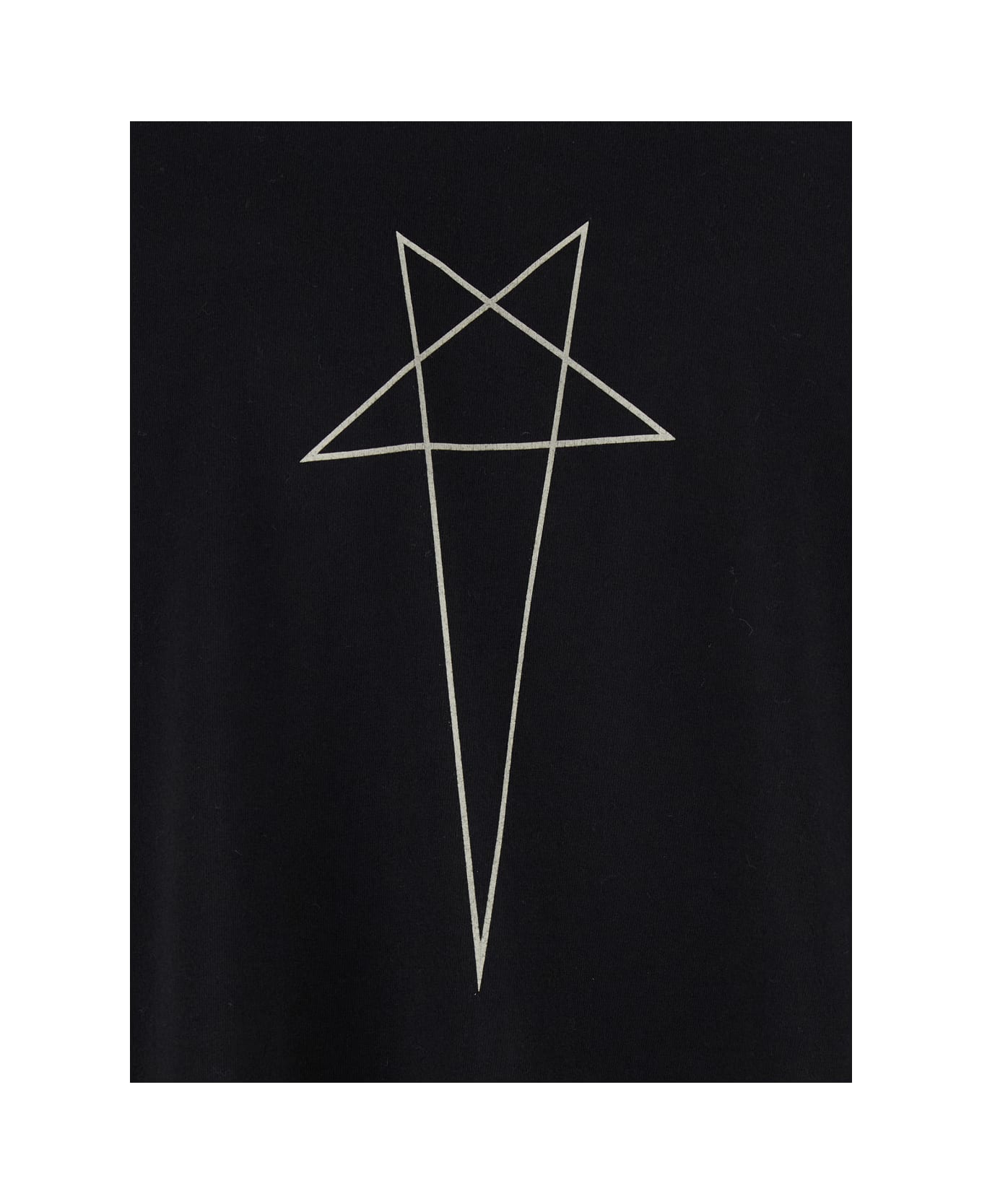 DRKSHDW Black Crewneck T-shirt With Logo Print On The Front In Cotton Man - Black