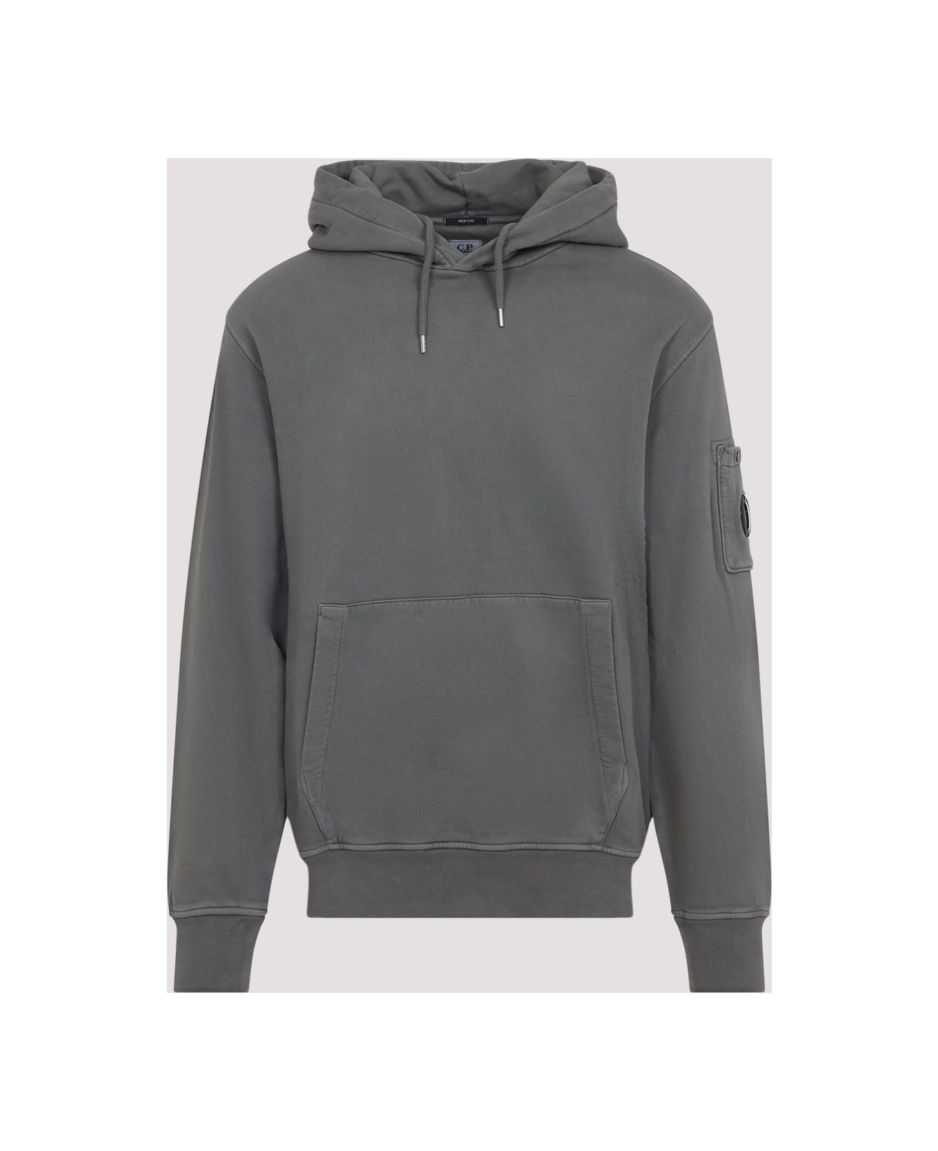 C.P. Company Cotton Hoodie - Gunmetal