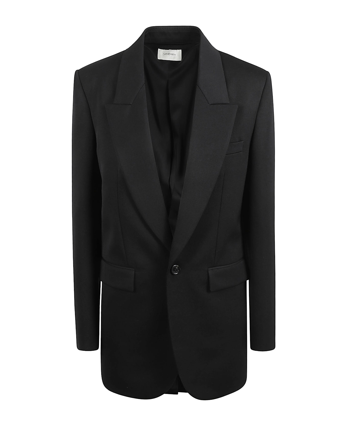 Saint Laurent One-buttoned Blazer - Black