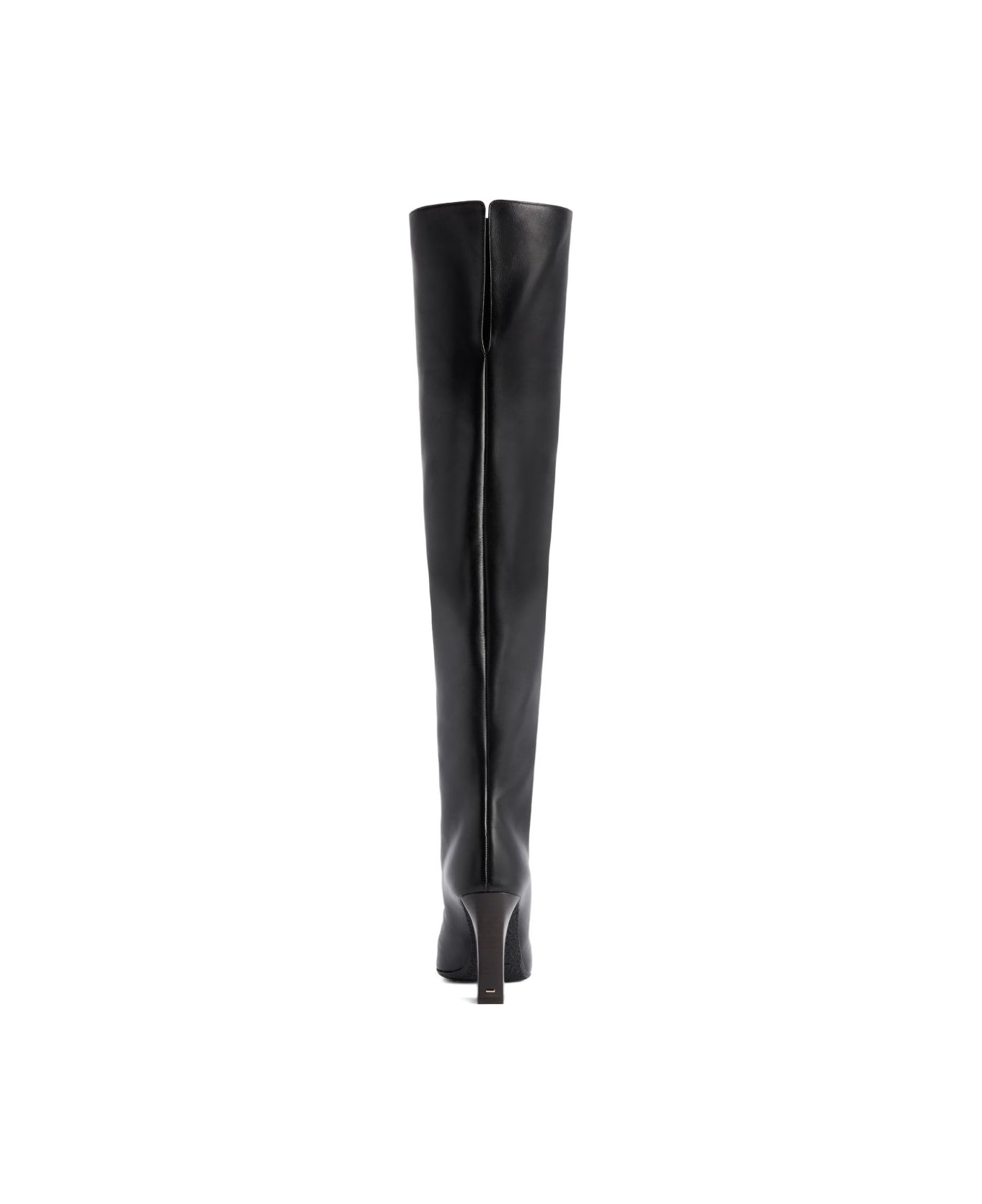 Giuseppe Zanotti Janiee Leather Heel Boots - Black