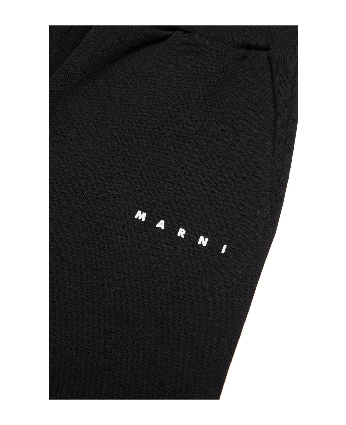 Marni Mp66u Shorts Marni Branded Fleece Shorts - Black