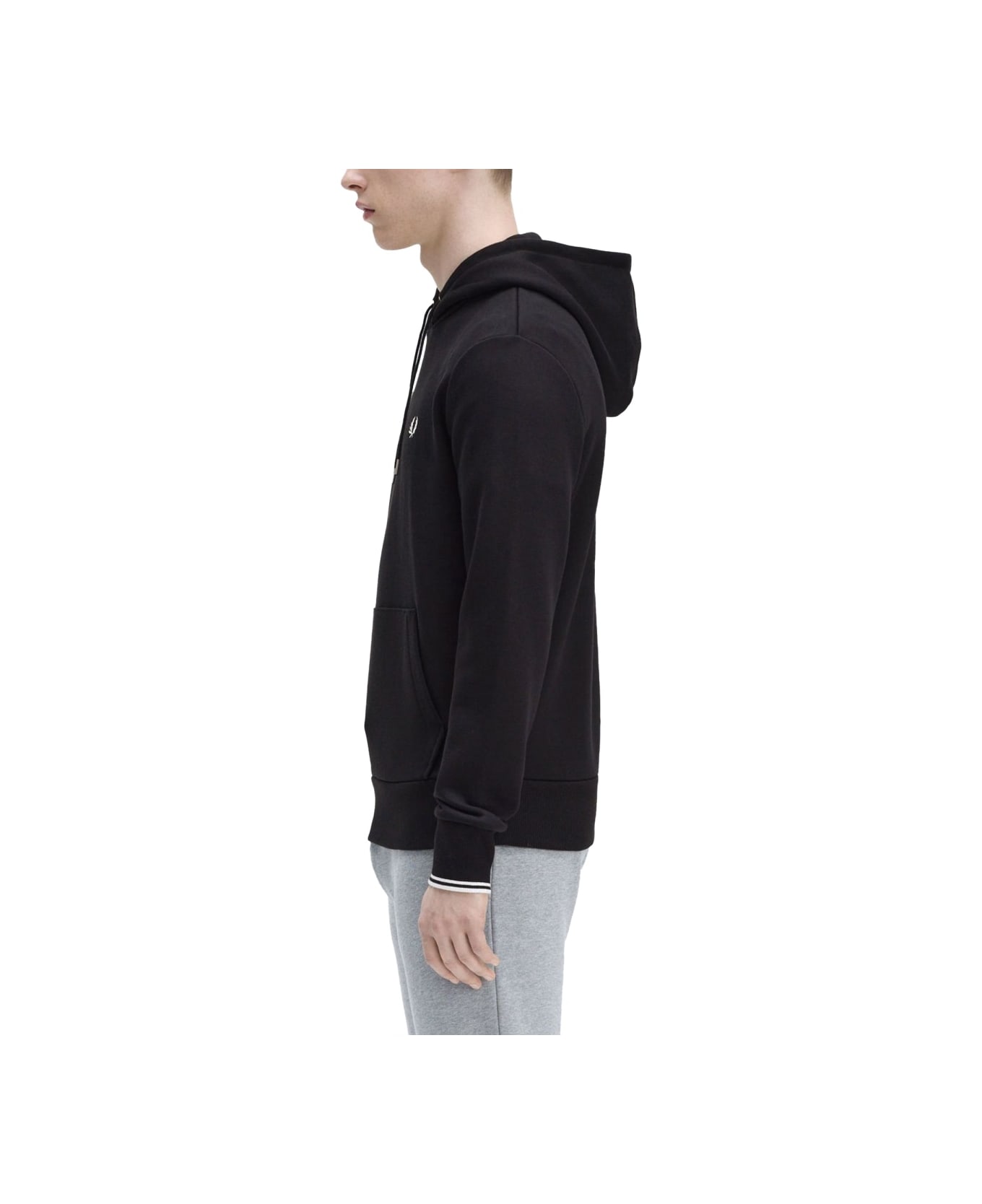 Fred Perry Hoodie - BLACK