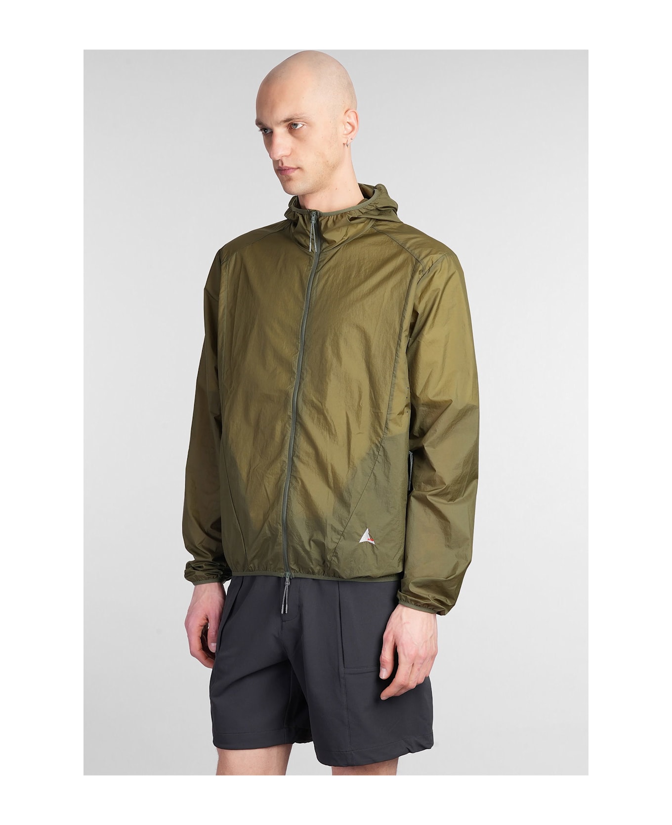 ROA Packable Wind Jacket Casual Jacket In Green Nylon - green