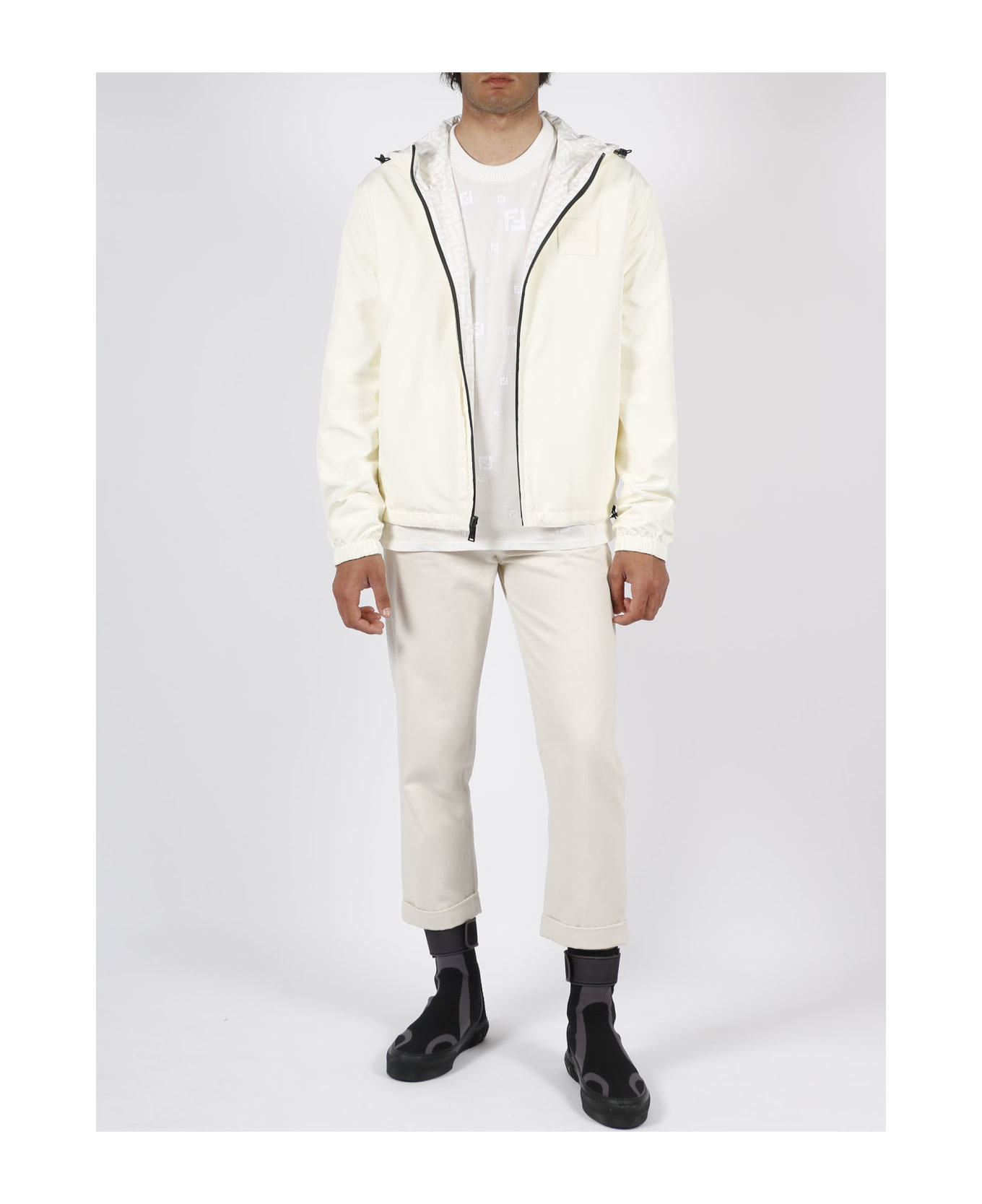 Fendi Nylon Jacket - White ジャケット