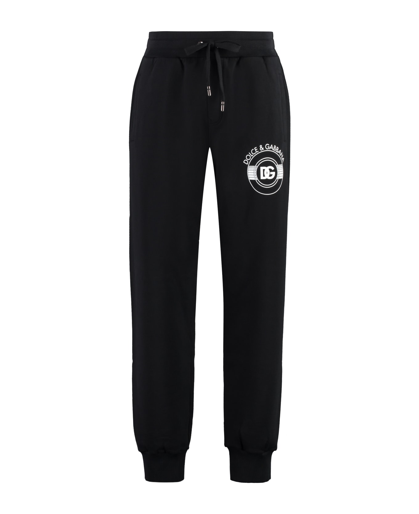 Dolce & Gabbana Logo Print Sweatpants - black スウェットパンツ