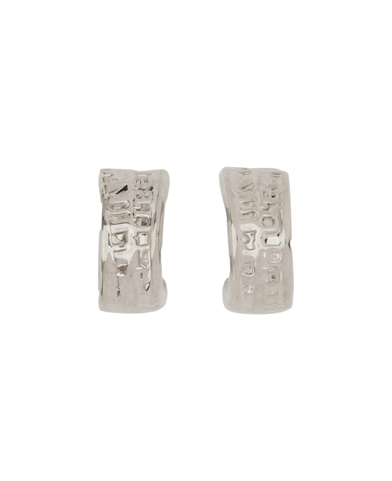 Jean Paul Gaultier Logo Earrings - SILVER
