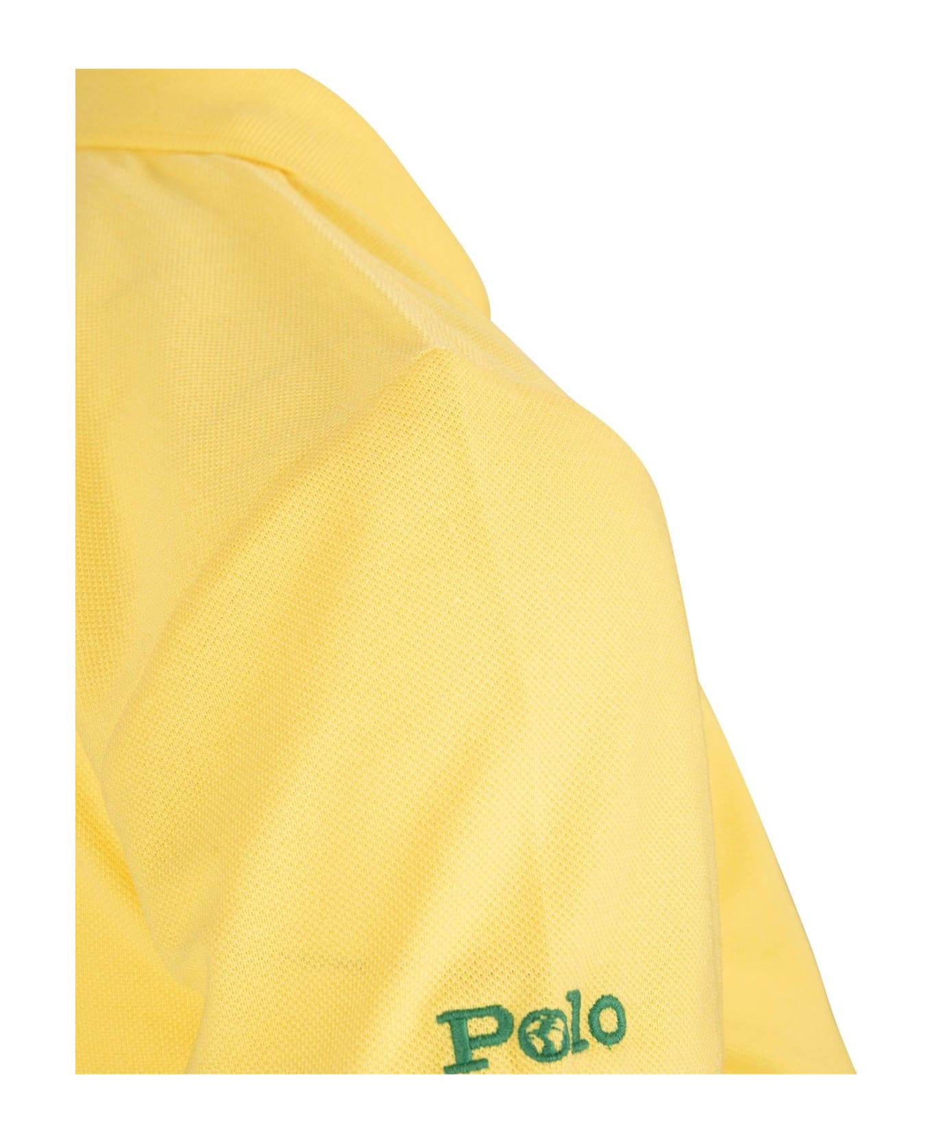 Polo Ralph Lauren Logo-embroidered Short Sleeved Polo Shirt - Yellow