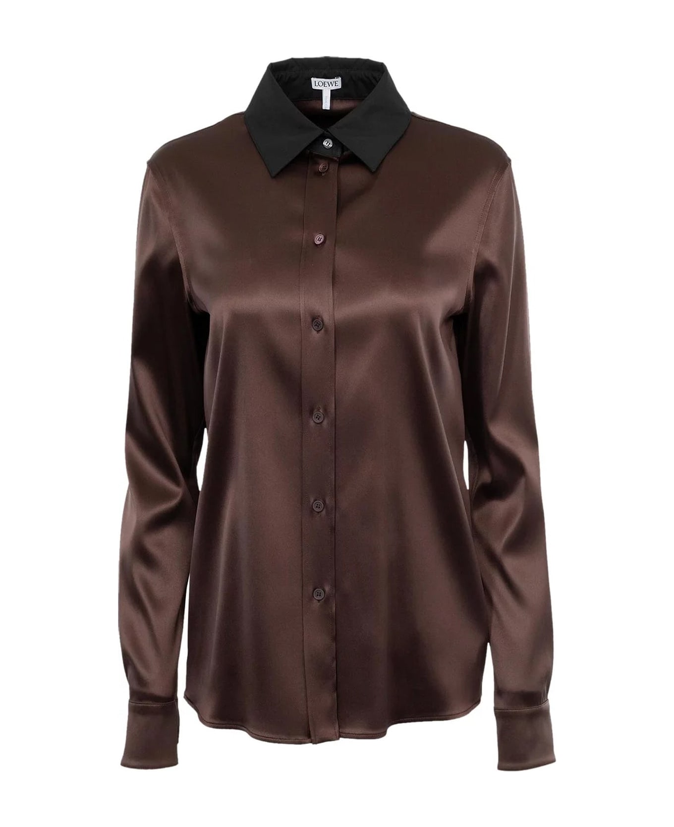 Loewe Silk Shirt - Brown