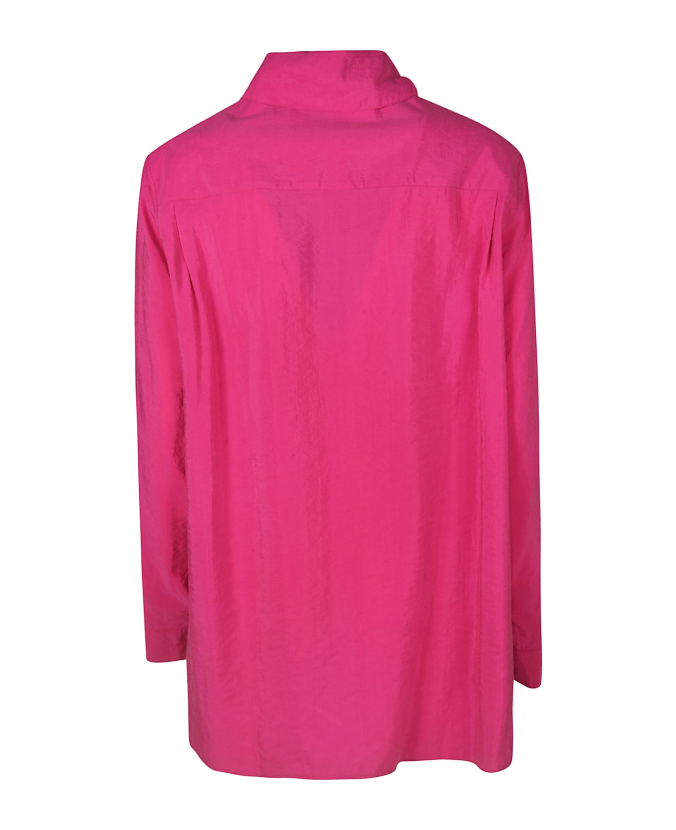 Lemaire Collar Semi-zipped Shirt - Pink
