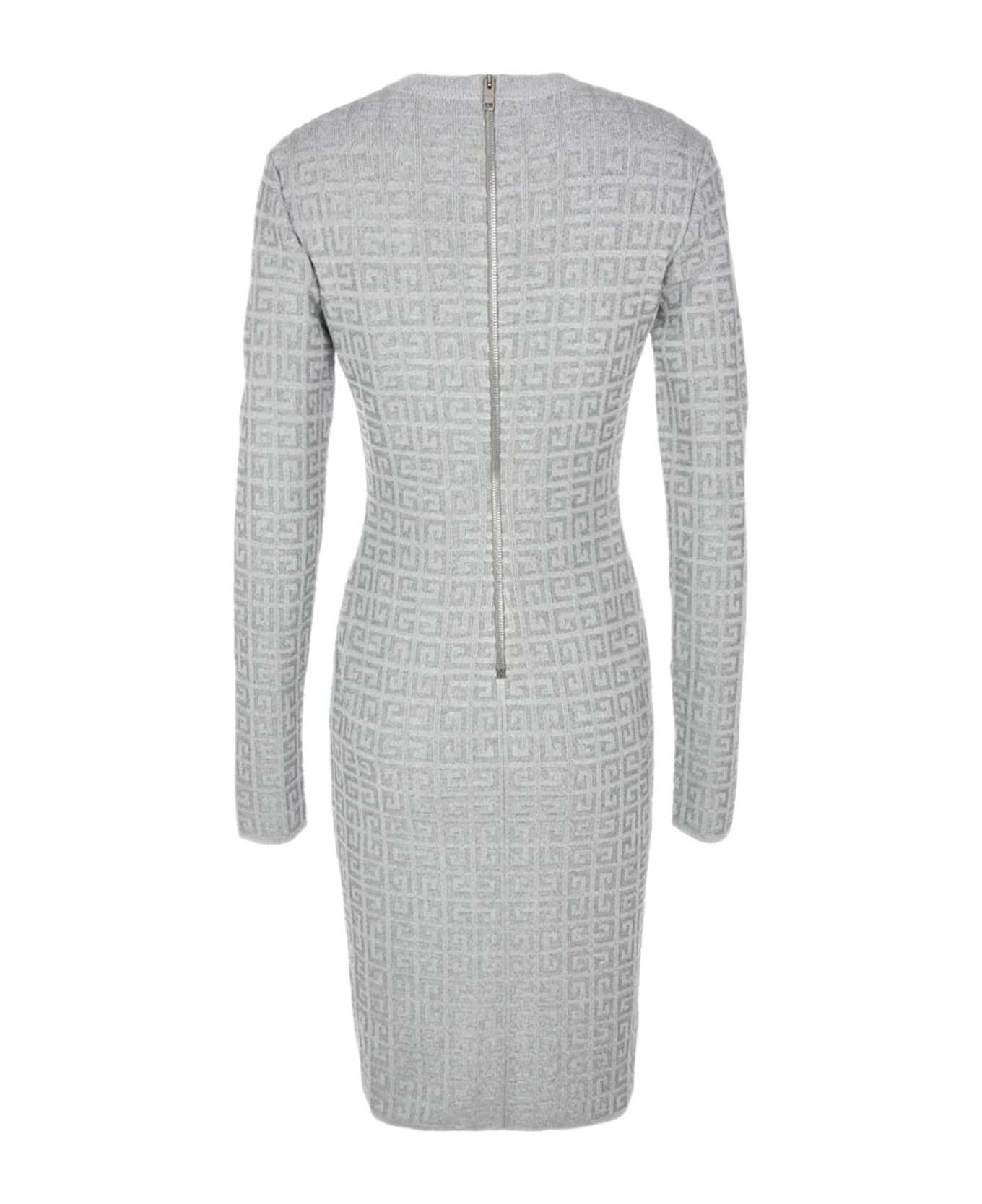 Givenchy Dress In 4g Jacquard - SILVER