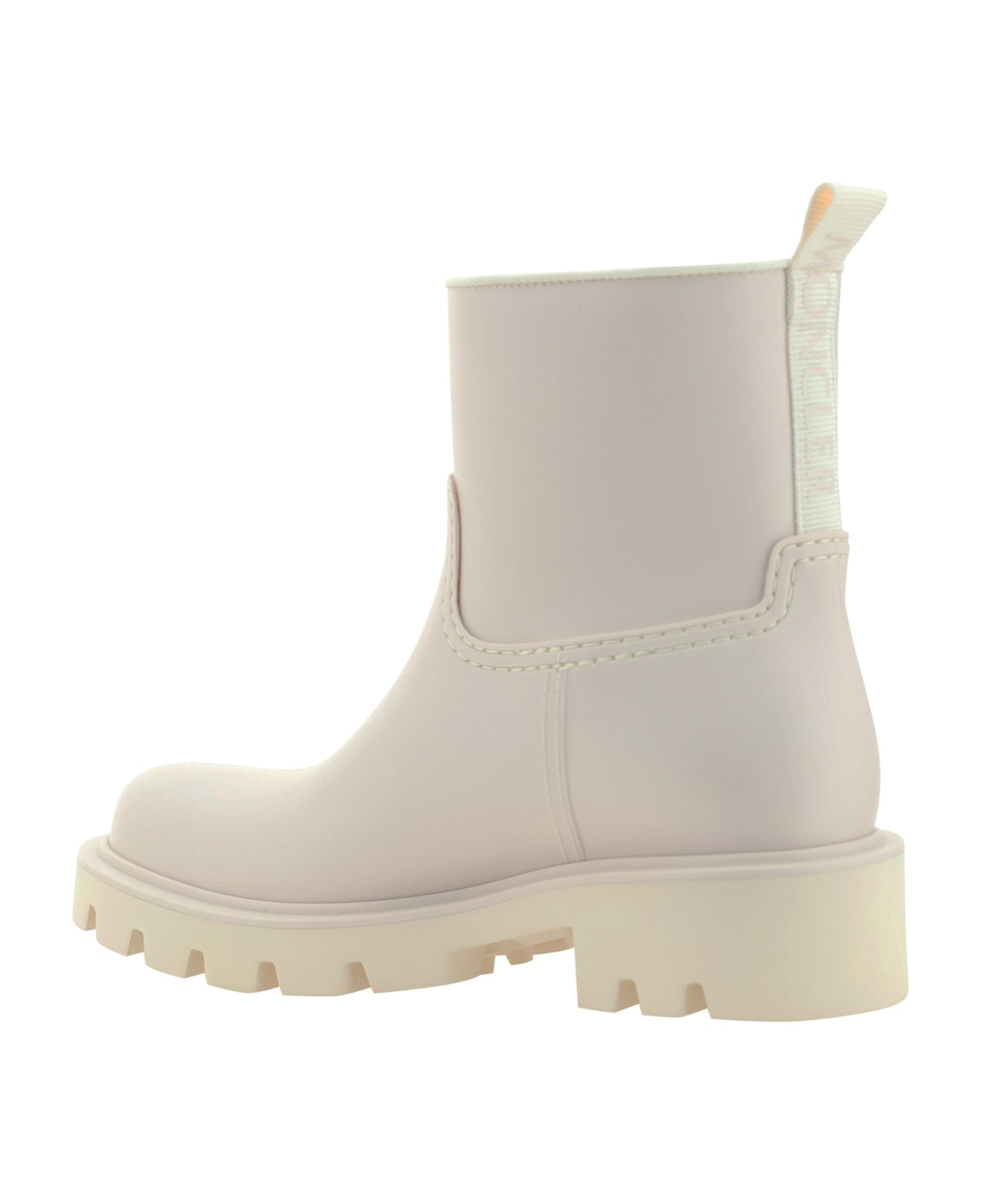 【送料&関税込】Moncler White Kicktream Rain Ankle Boots Moncler White Kicktream Rain Ankle Boots | italist