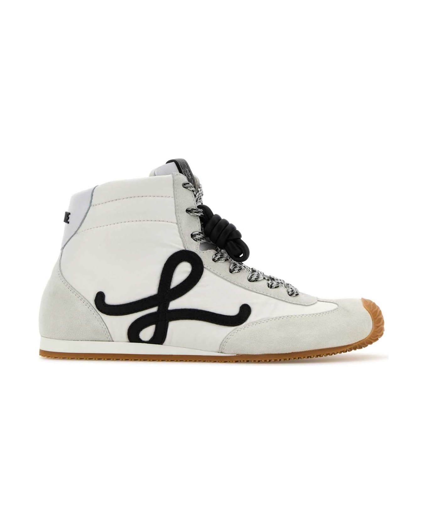 Loewe White Nylon And Suede Ballet Runner 2.0 Sneakers - WHITEBLACK