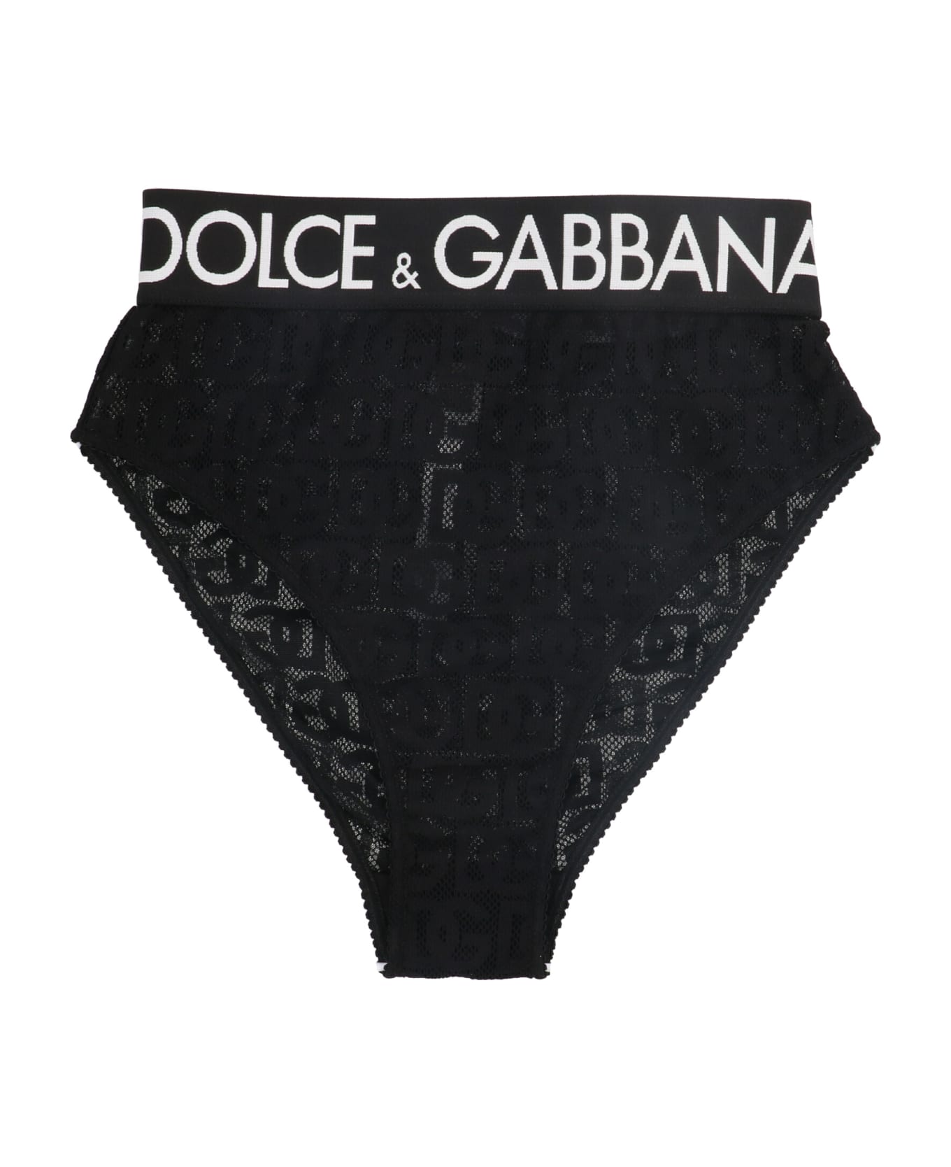 Dolce & Gabbana FLARED Lace Briefs - Black  