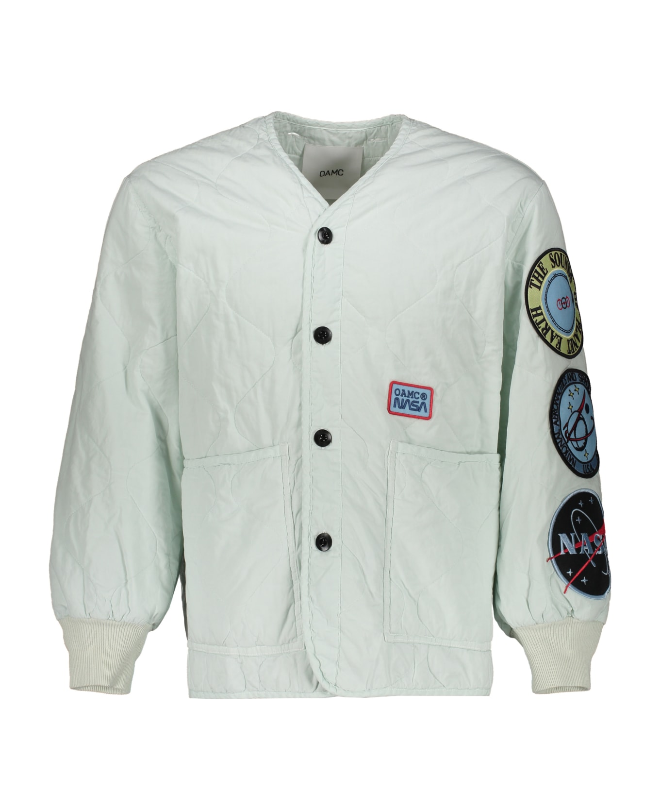 OAMC Button-front Cotton Jacket - green レインコート