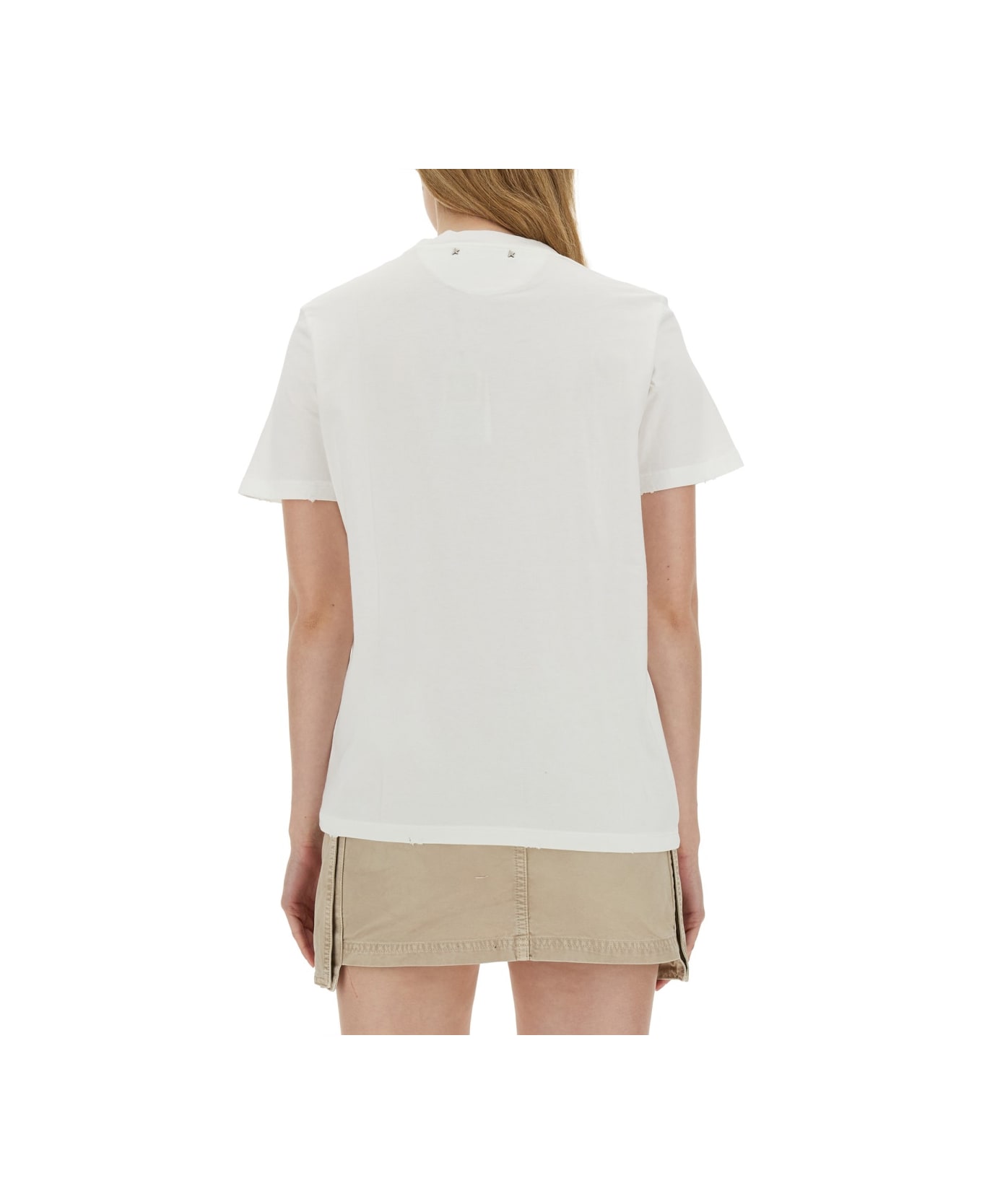 Golden Goose T-shirt In Jersey - MULTICOLOUR