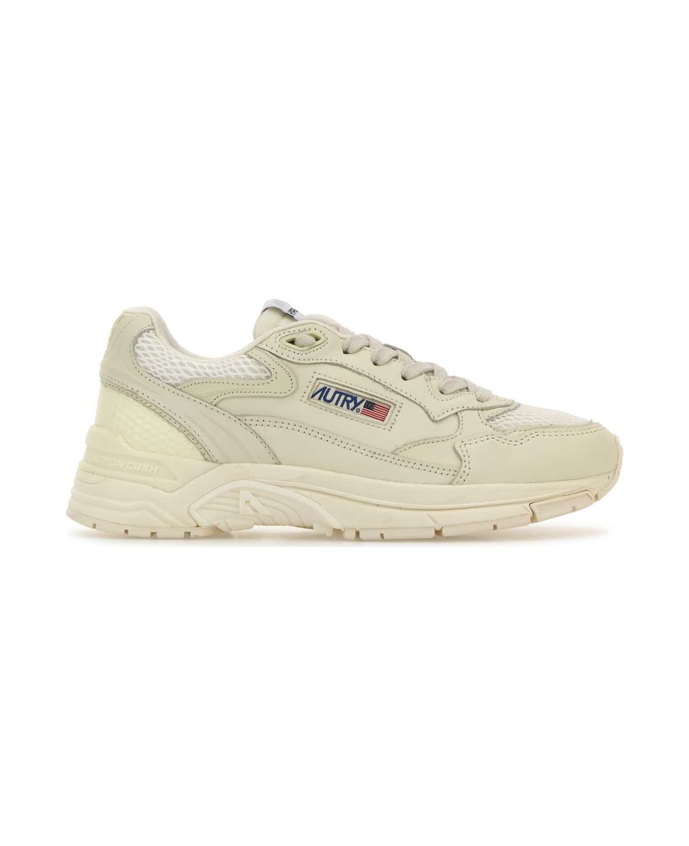 Autry White Leather And Mesh Hyperway Sneakers - GP01