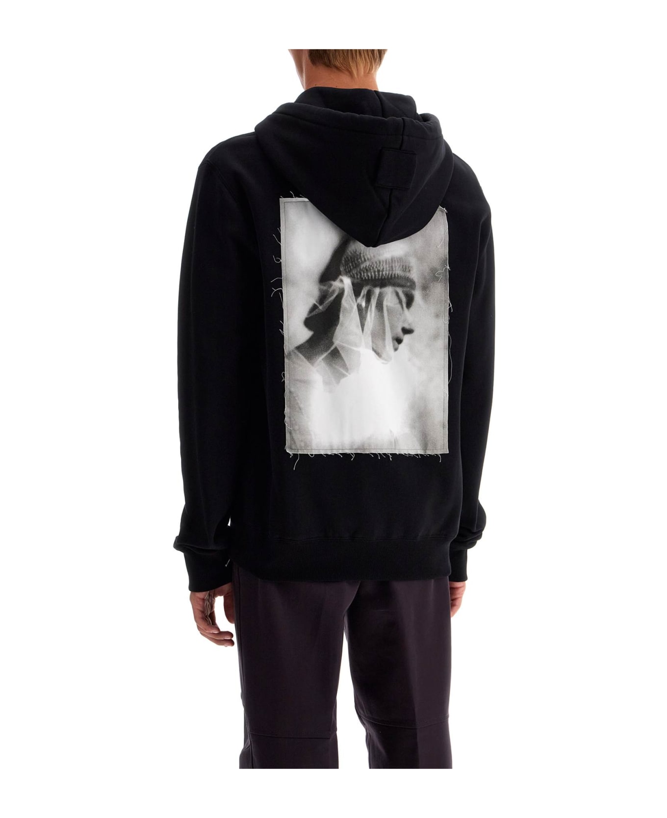 Lanvin Hooded Sweatshirt With Zipper - NOIR (Black)