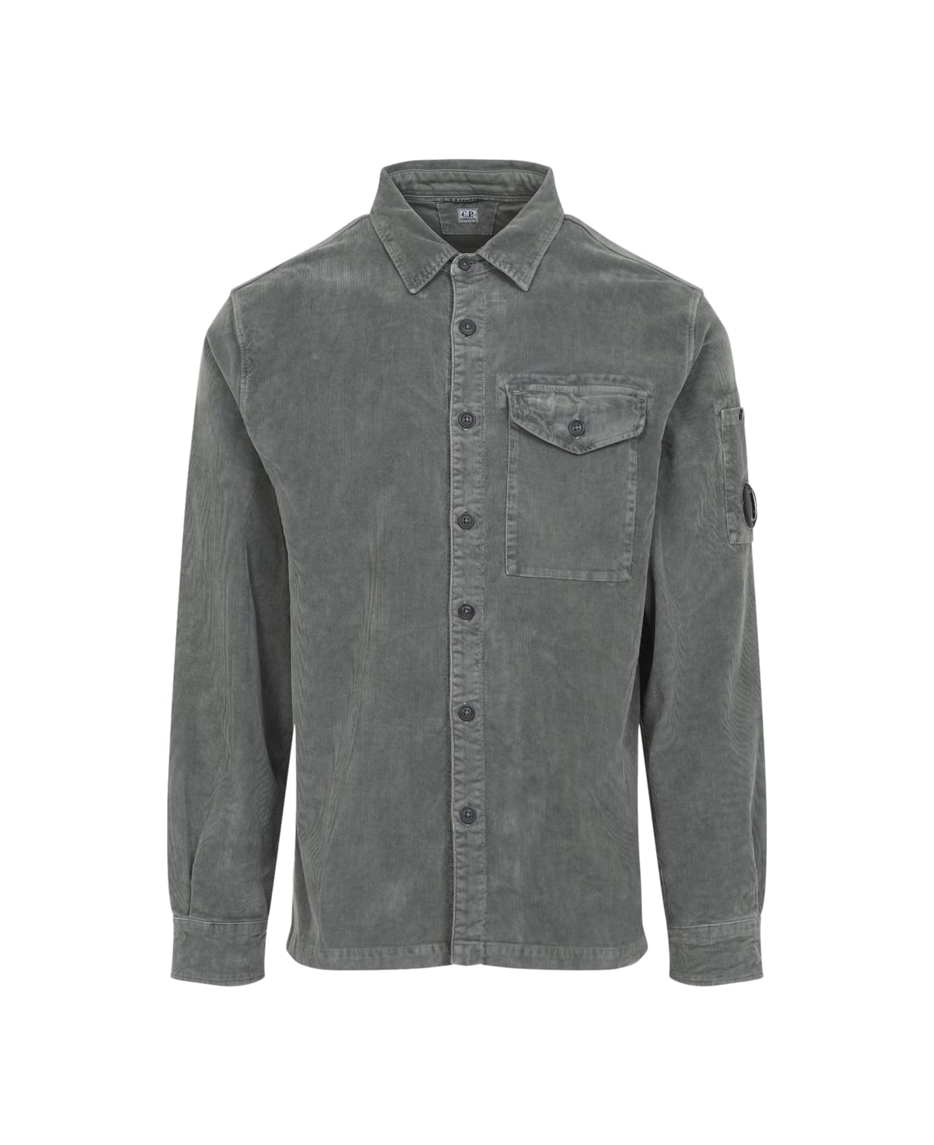C.P. Company Ls Corduroy Shirt - CHARCOAL