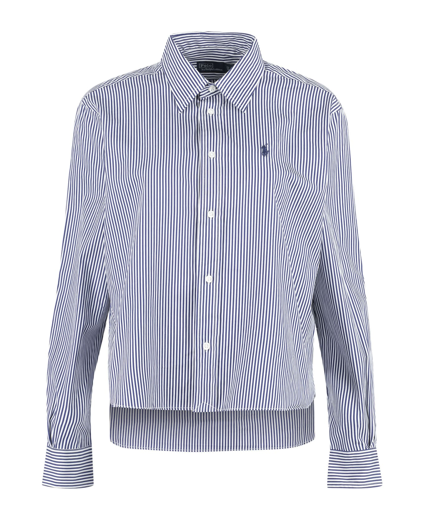 Ralph Lauren Striped Cotton Shirt - Blue