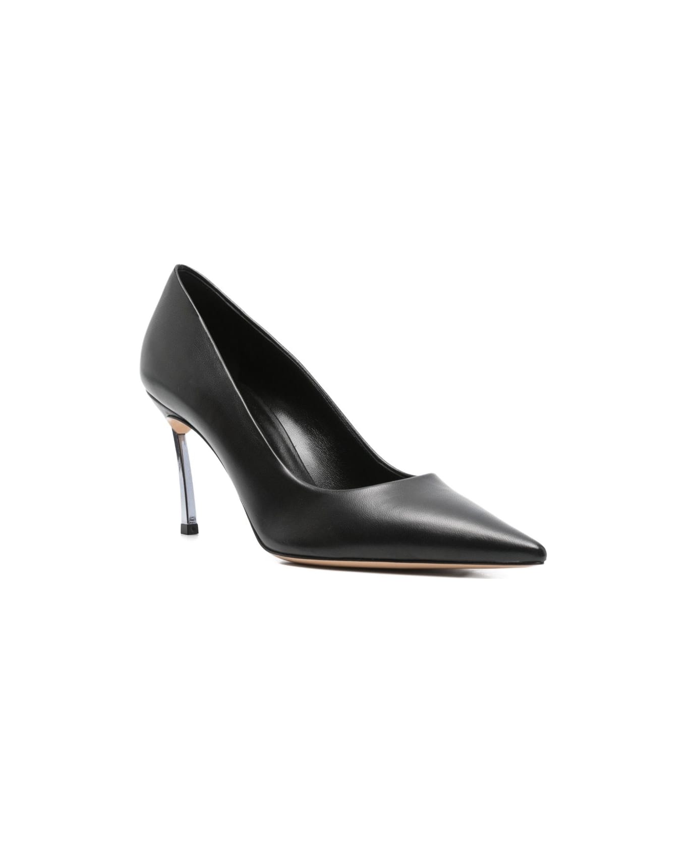 Casadei Superblade Leather Pumps - Black