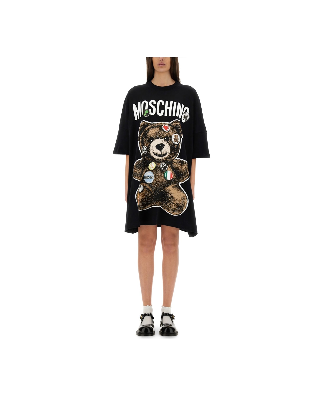 Moschino 
teddy Bear
 Short Dress - BLACK